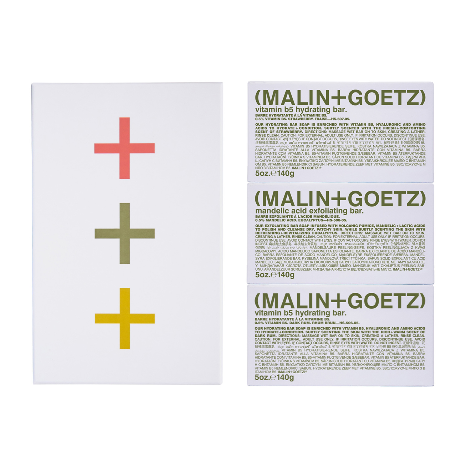 Malin+Goetz The Body Bar Trio. 3 x 140 g 3 x 140 g