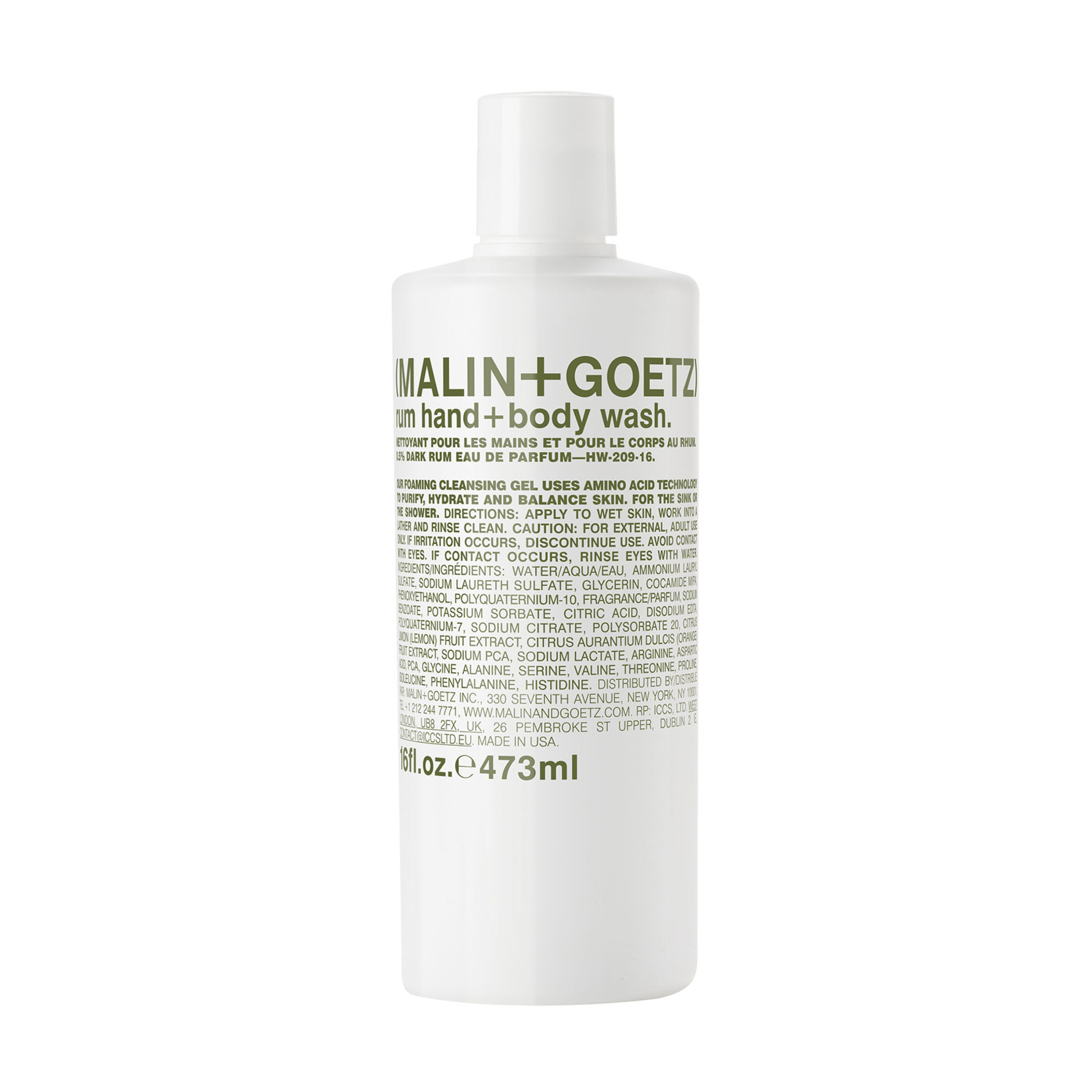 Malin+Goetz Rum Hand + Body Wash 473 ml 473 ml