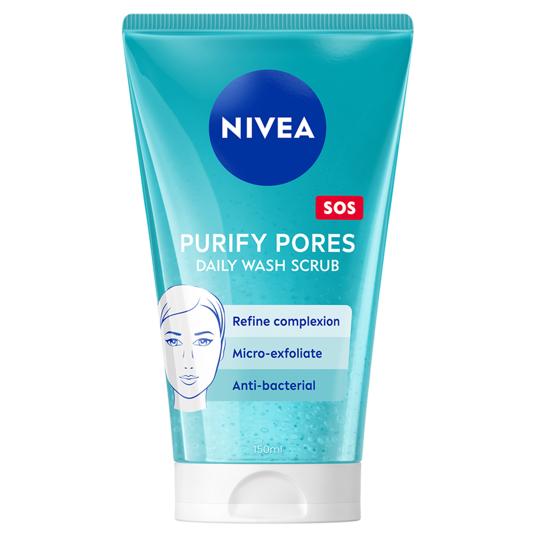 NIVEA Purify Pores Daily Wash Scrub 150 ml 150 ml