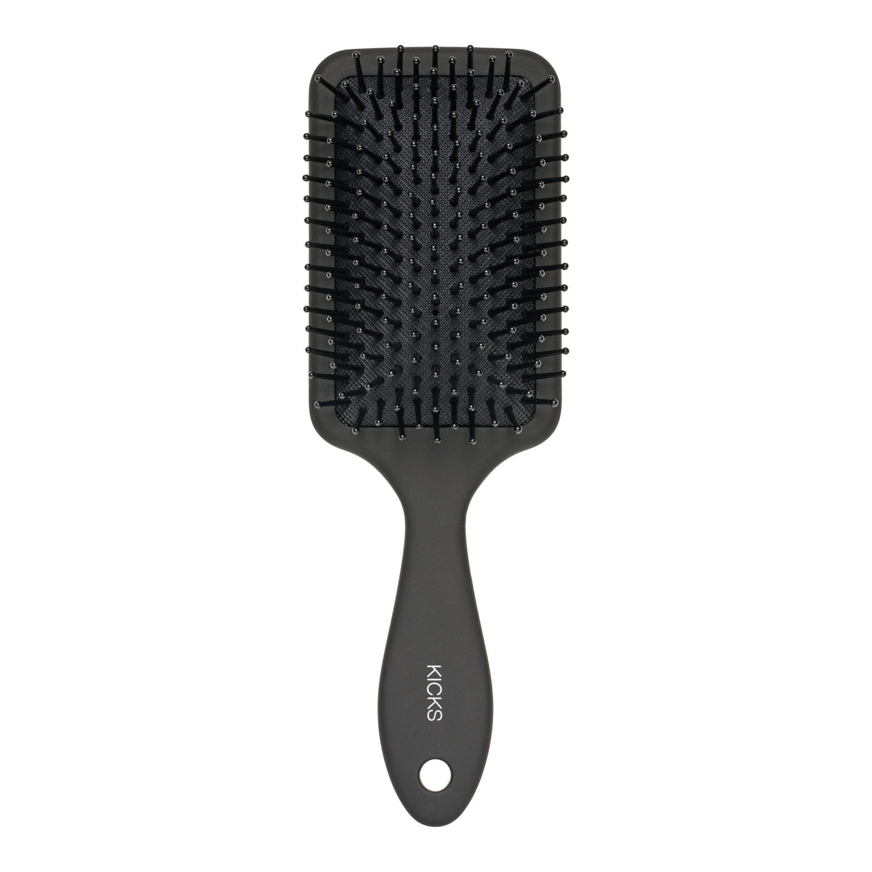 KICKS Beauty Paddle Brush Matte Black Matte