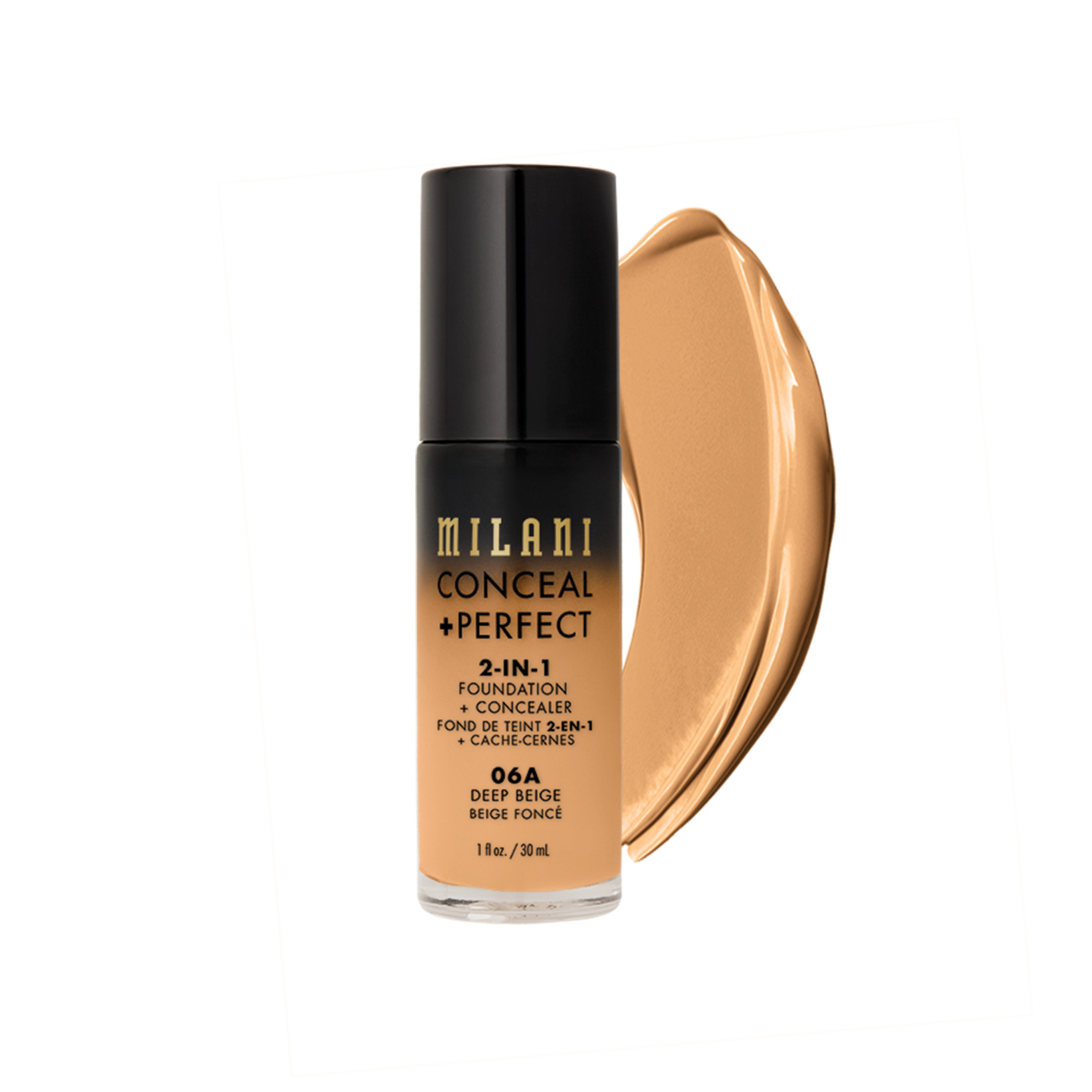 Milani Conceal + Perfect 2-In-1 Foundation 06A Deep Beige 06A Deep