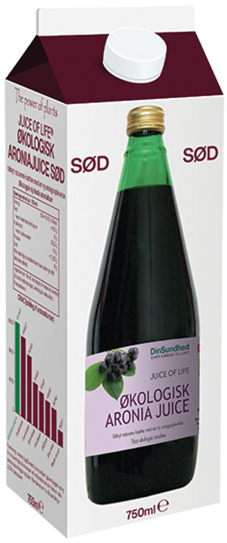 Køb Aronia saft sød Ø 750 ml fra Livets frugt - Matas