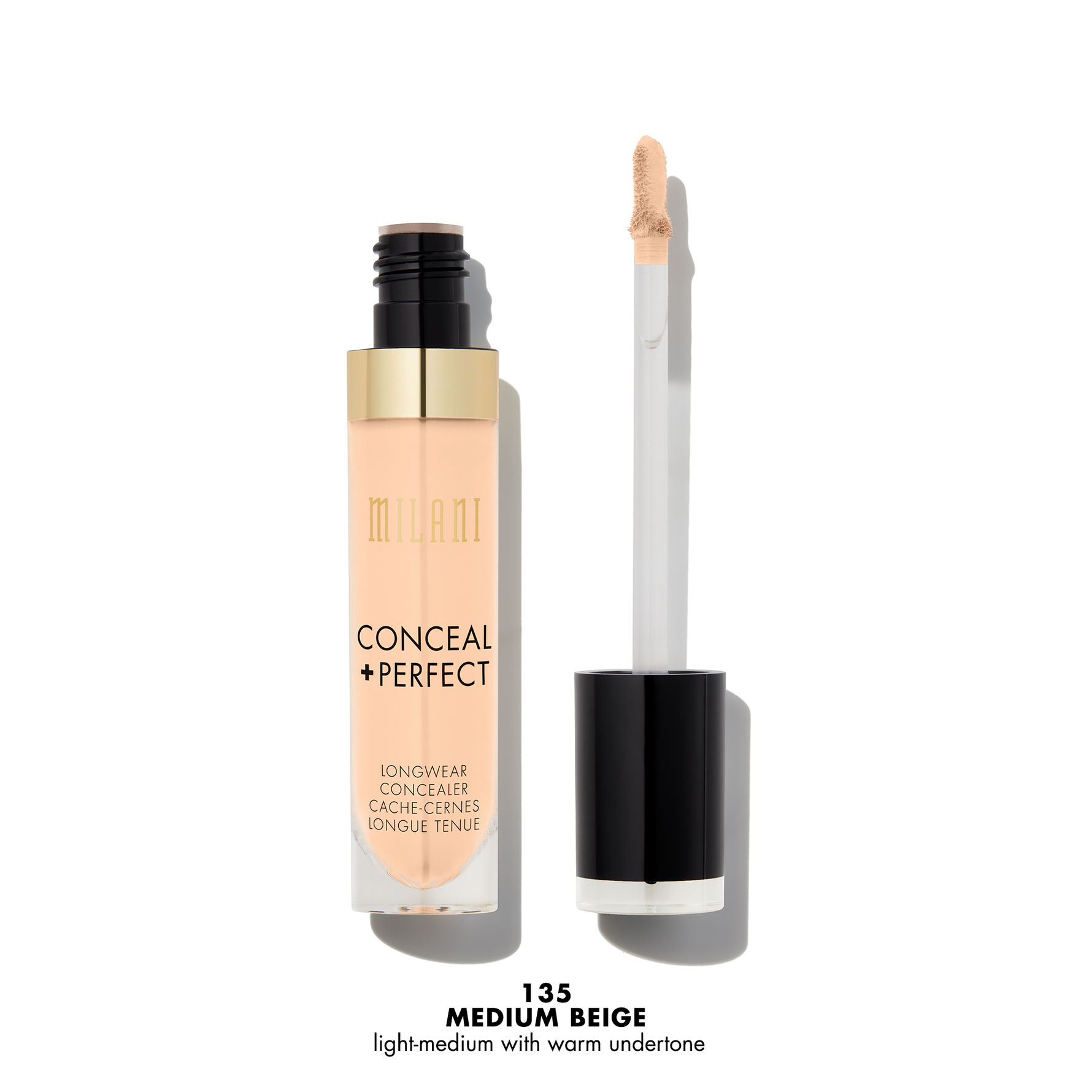 Milani Conceal + Perfect Long-Wear Concealer 135 Medium Beige 135 Medium