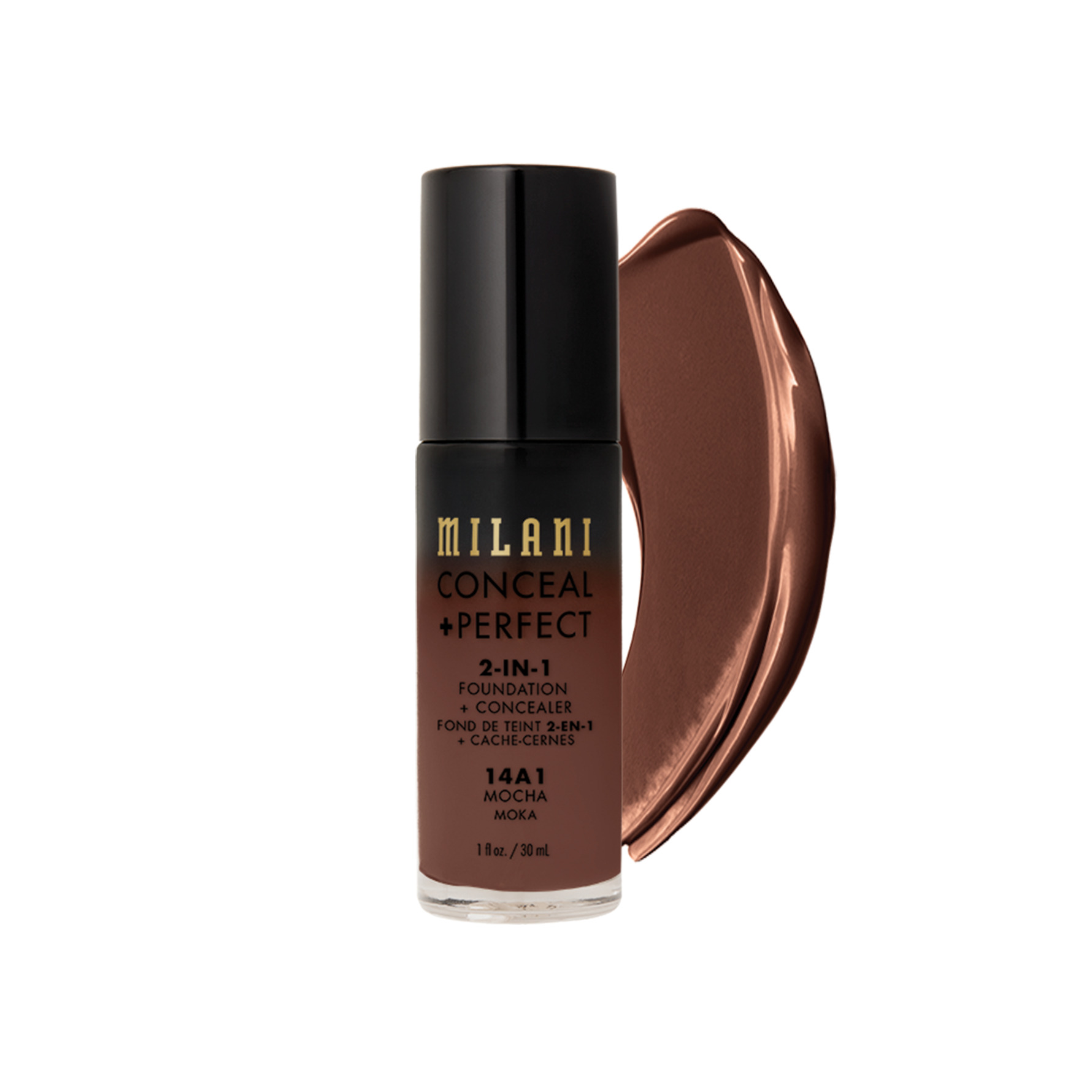 Milani Conceal + Perfect 2-In-1 Foundation 14A1 Mocha 14A1 Mocha