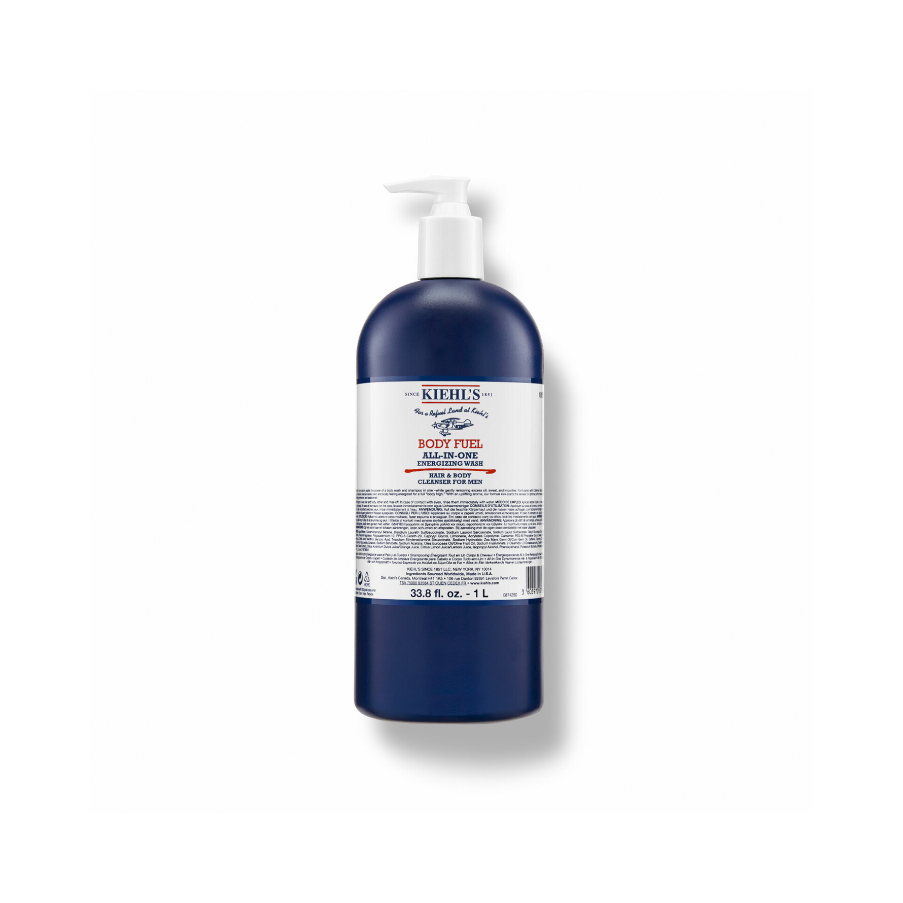 Kiehl’s Body Fuel Shower Gel 1000 ml 1000 ml