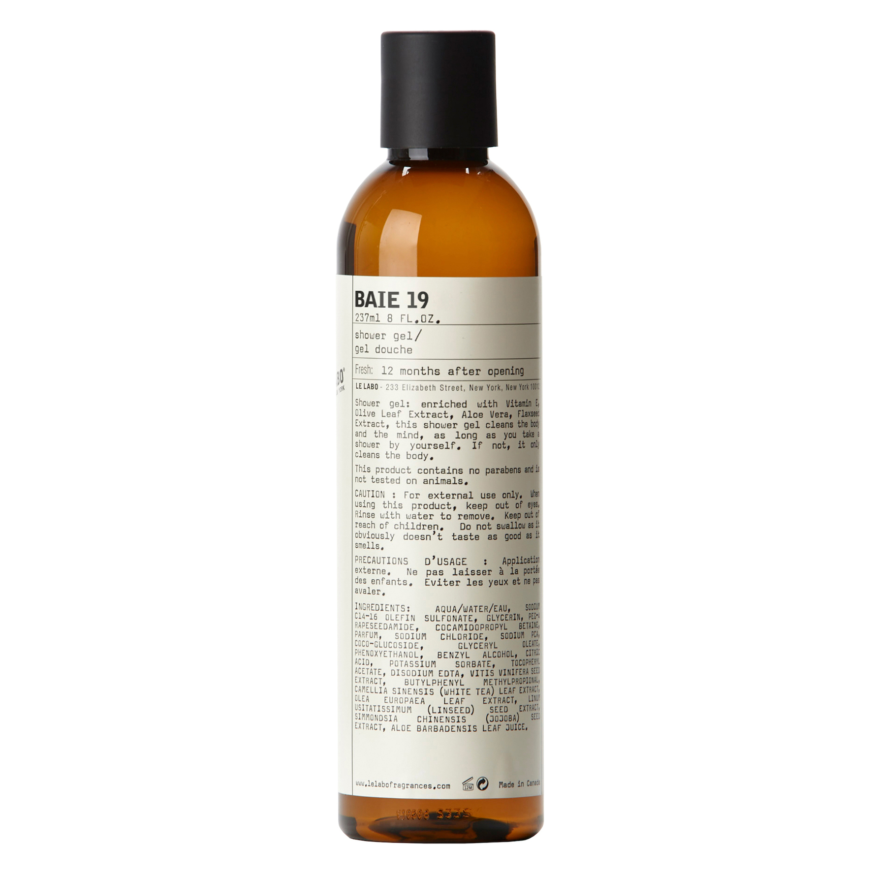 Le Labo Le Labo Baie 19 Shower Gel 237 ml 237 ml