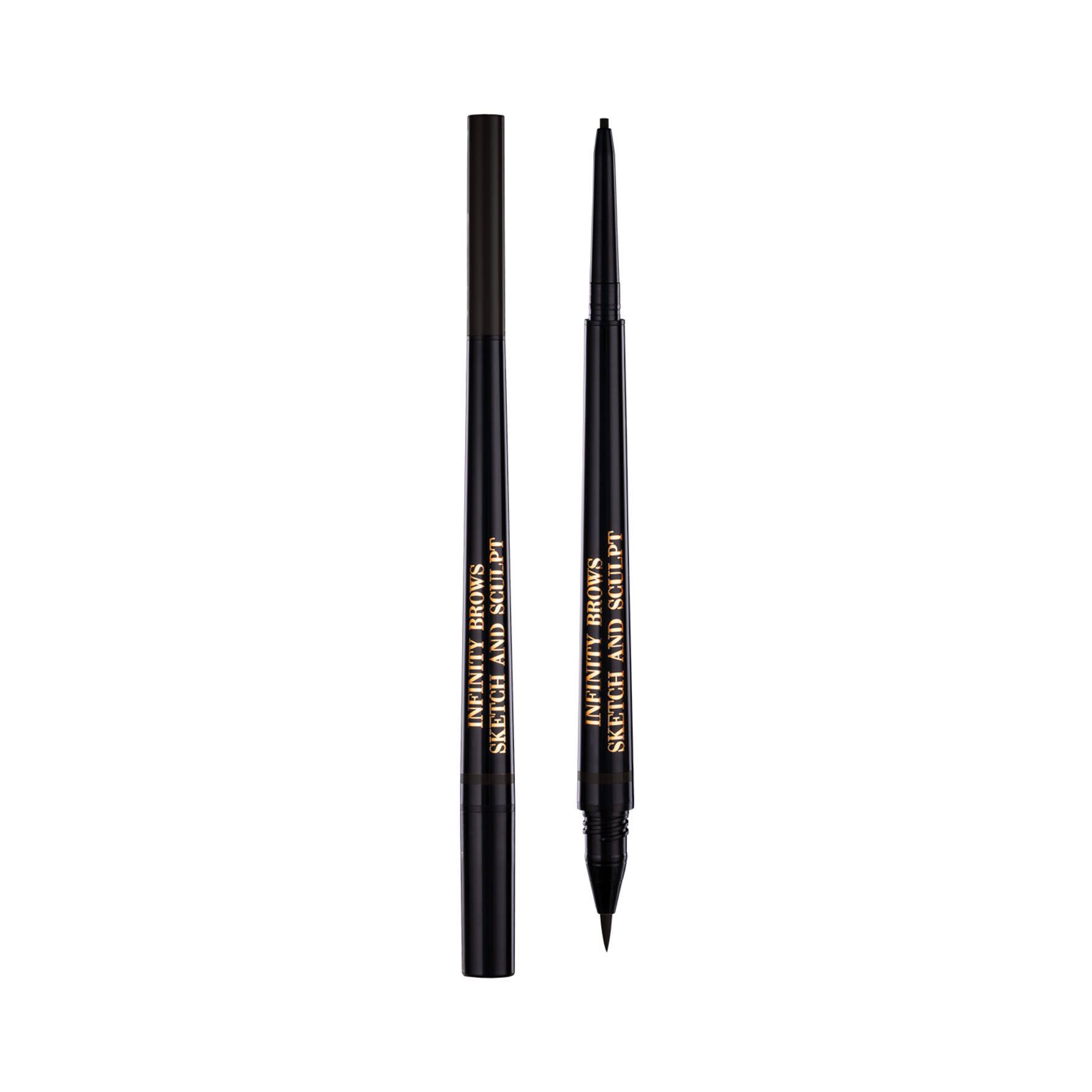 LH cosmetics Infinity Power Brows Sketch And Sculpt Liquid Liner & Pencil Almost Black Almost