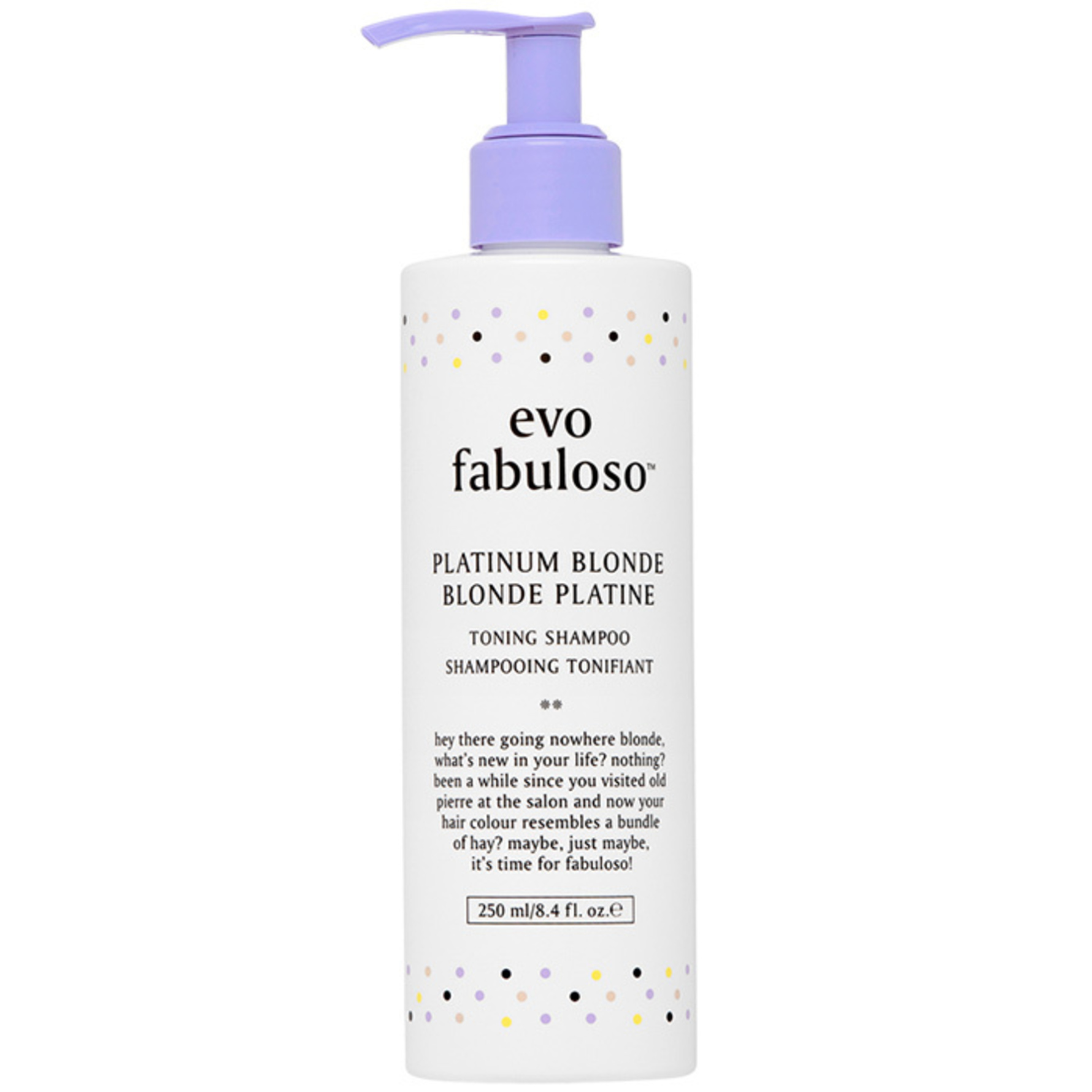 Evo Fabuloso Platinum Blonde Toning Shampoo 250 ml 250 ml