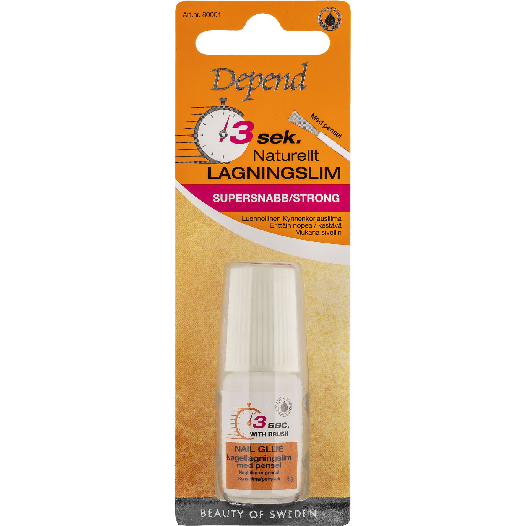 Depend 3 Sec Natural Repair Glue