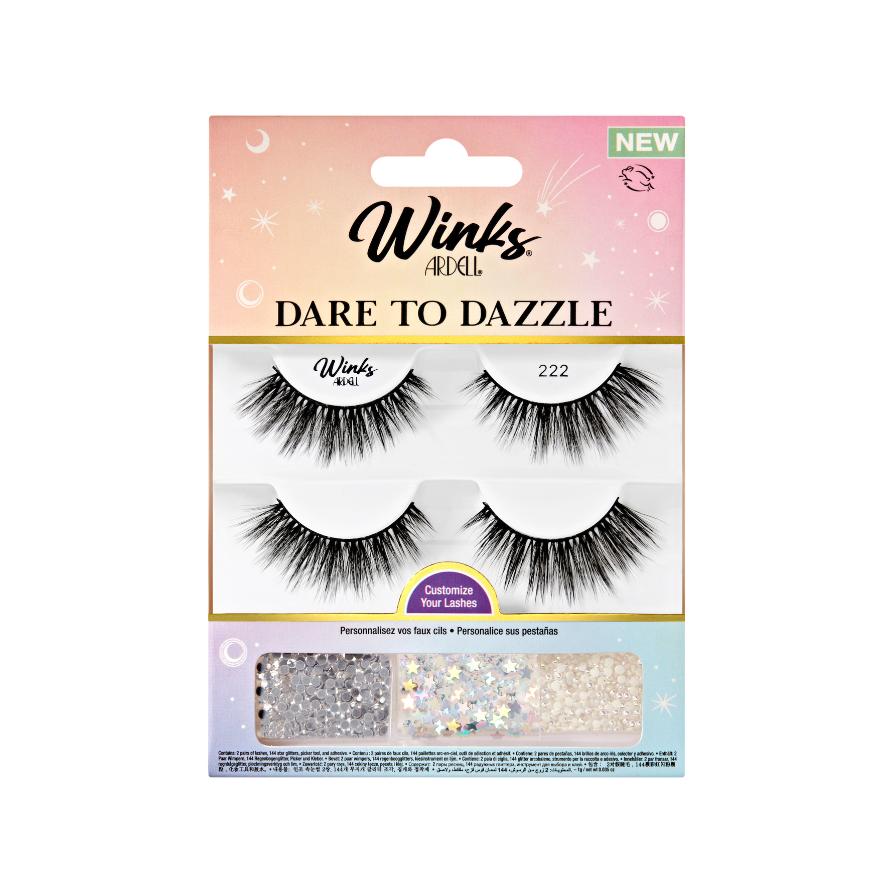 Ardell Winks Dare to Dazzle False Lashes 222 Diamonds & Pearls 222 Diamonds & Pearls