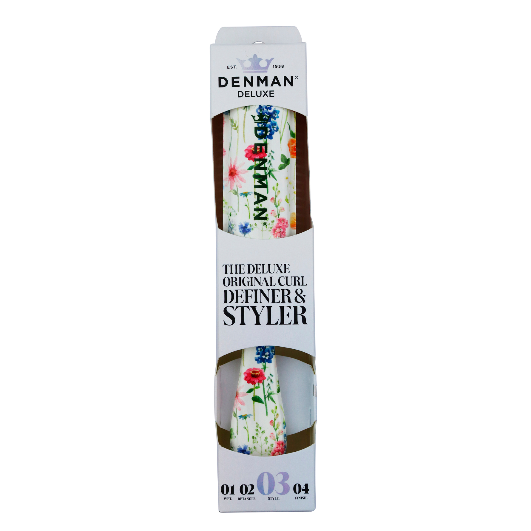 Denman D3 The Deluxe Original Curl Definer & Styler Floral Fantasies Floral Fantasies