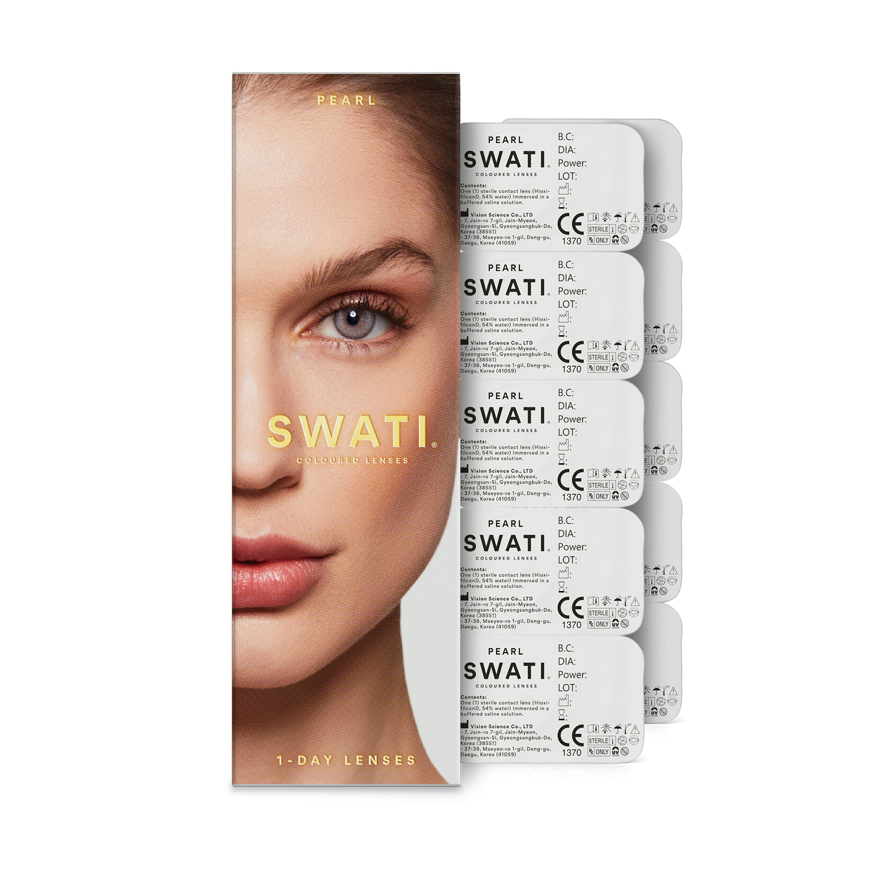 SWATI Cosmetics Coloured Lenses Pearl 1-Day Lenses 1-Day Lenses