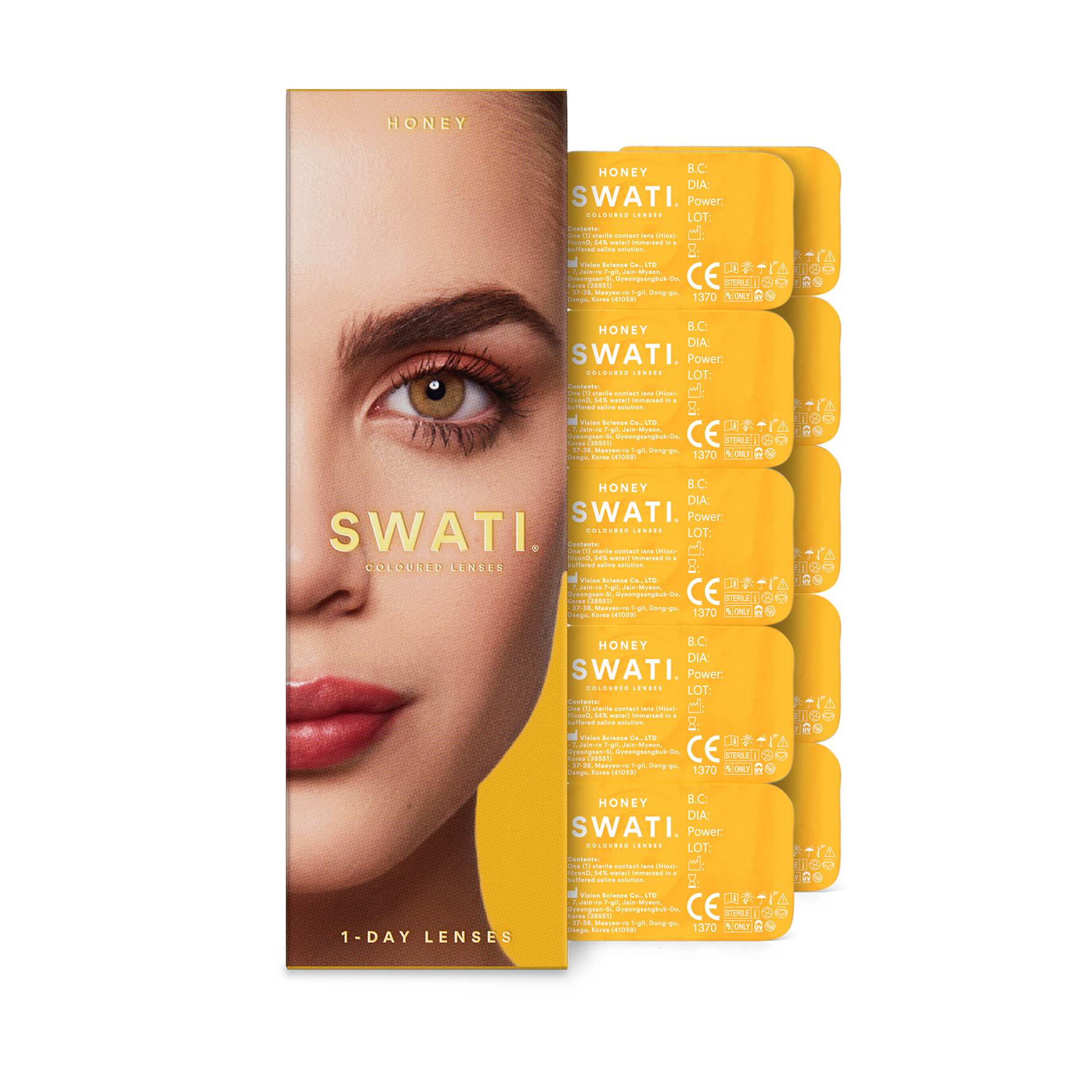 SWATI Cosmetics Coloured Lenses Honey 1-Day Lenses 1-Day Lenses