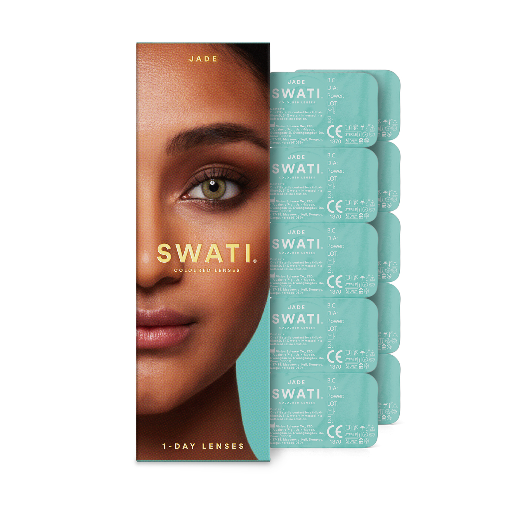 SWATI Cosmetics Coloured Lenses Jade 1-Day Lenses 1-Day Lenses