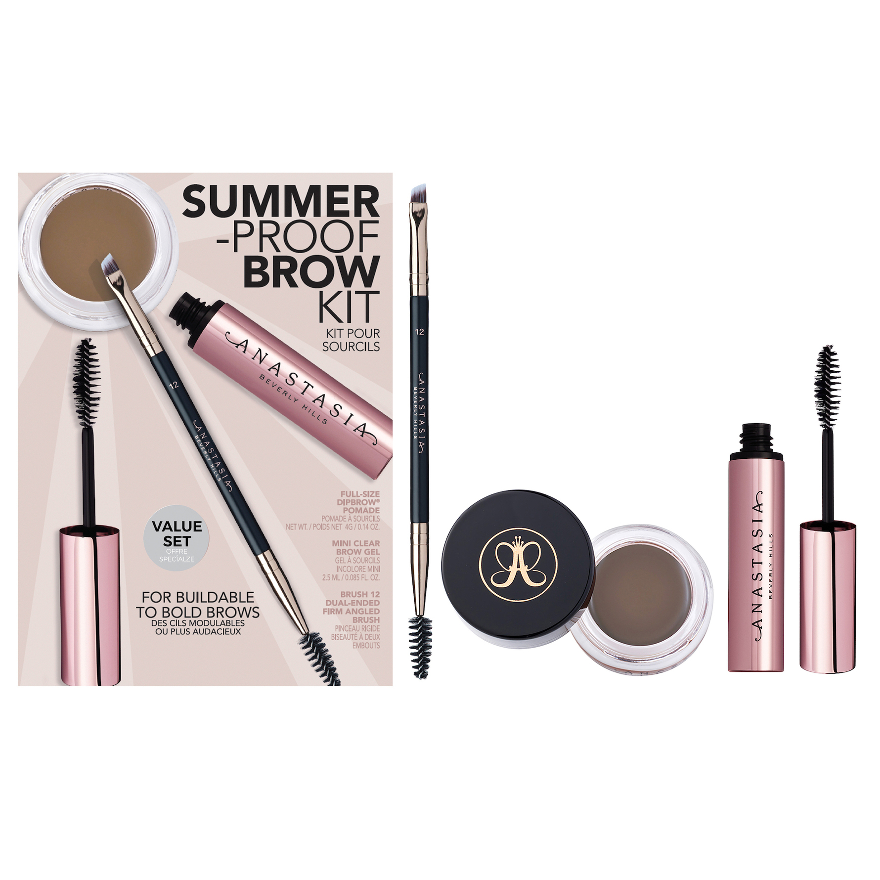 Anastasia Beverly Hills Summer Proof Brow Kit Taupe Taupe