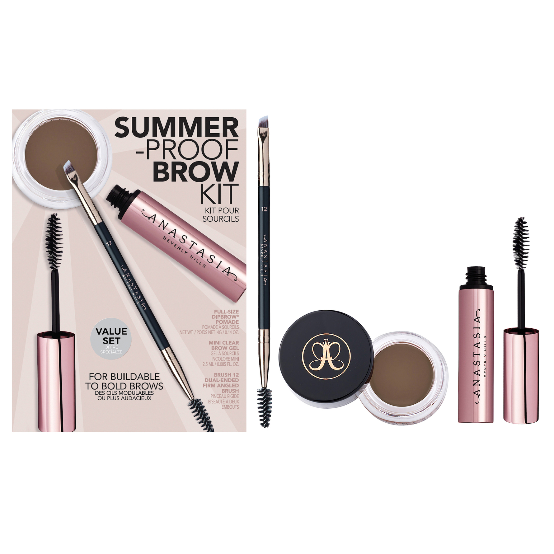 Anastasia Beverly Hills Summer Proof Brow Kit Soft Brown Soft