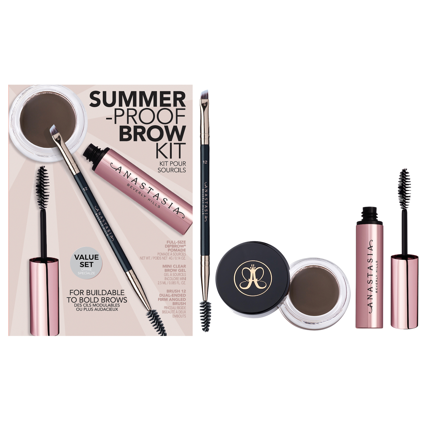 Anastasia Beverly Hills Summer Proof Brow Kit Medium Brown Medium