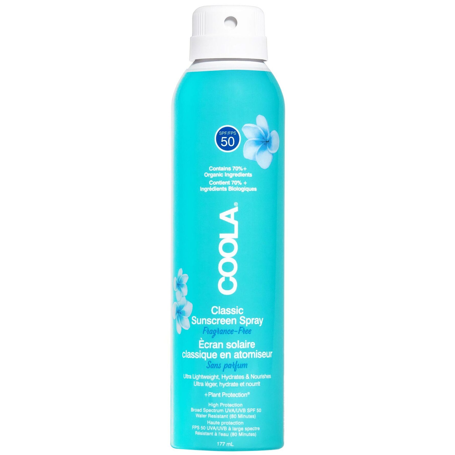 Coola Classic SPF50 Body Spray Fragrance Free 177 ml 177 ml
