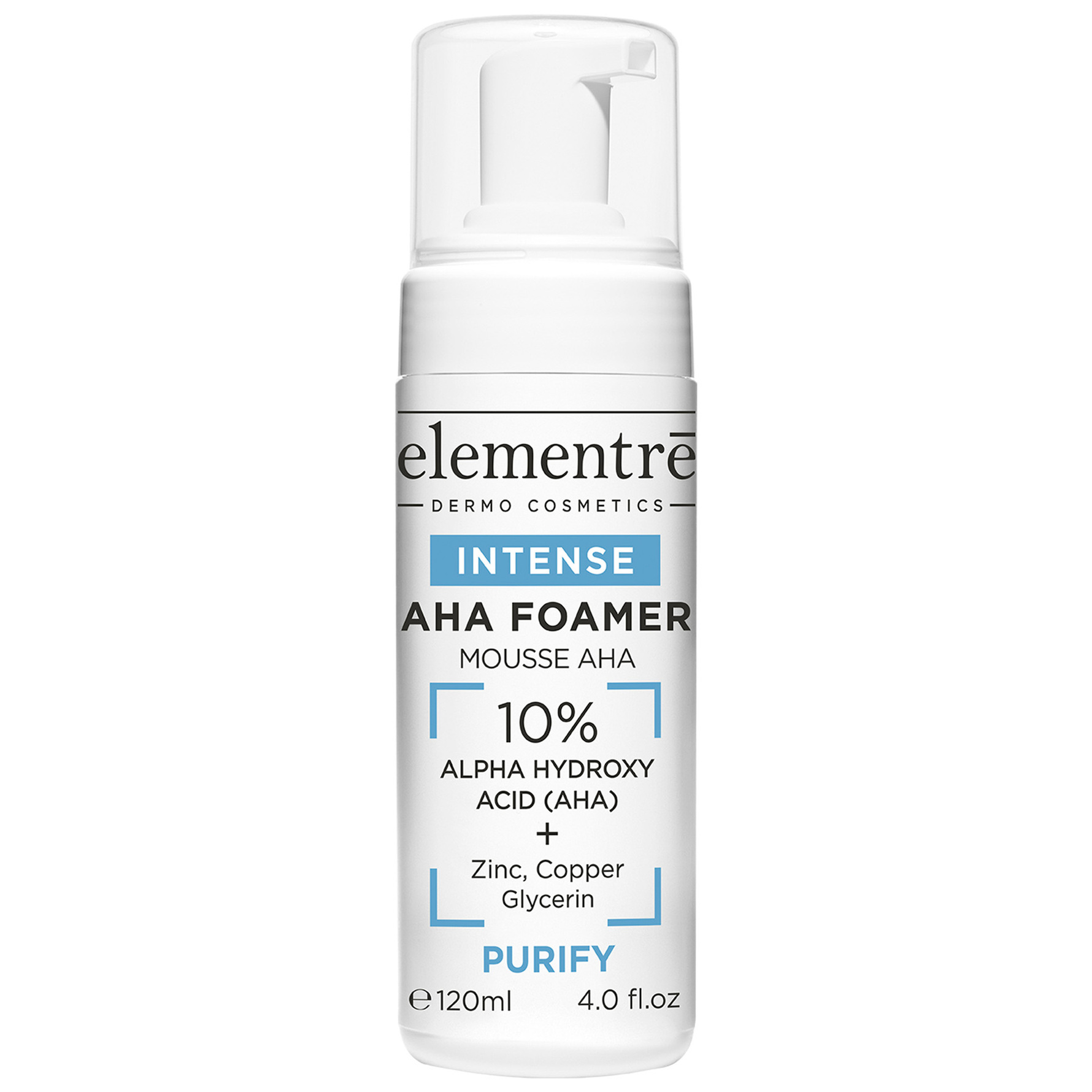 elementrē AHA Foamer - 10% Alpha Hydroxy Acid 120 ml 120 ml