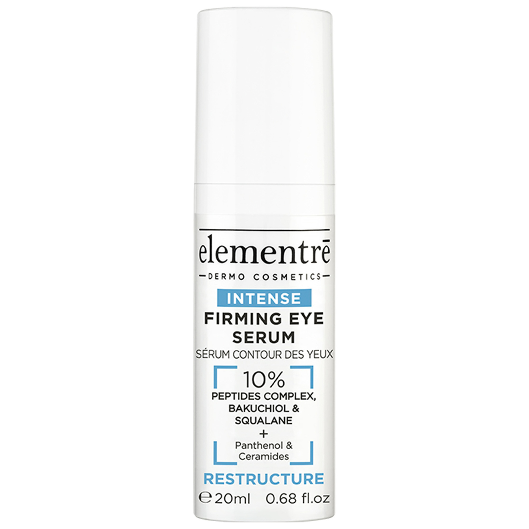 elementrē Firming Eye Serum - 10% Peptides, Bakuchiol, Squalane 20 ml 20 ml