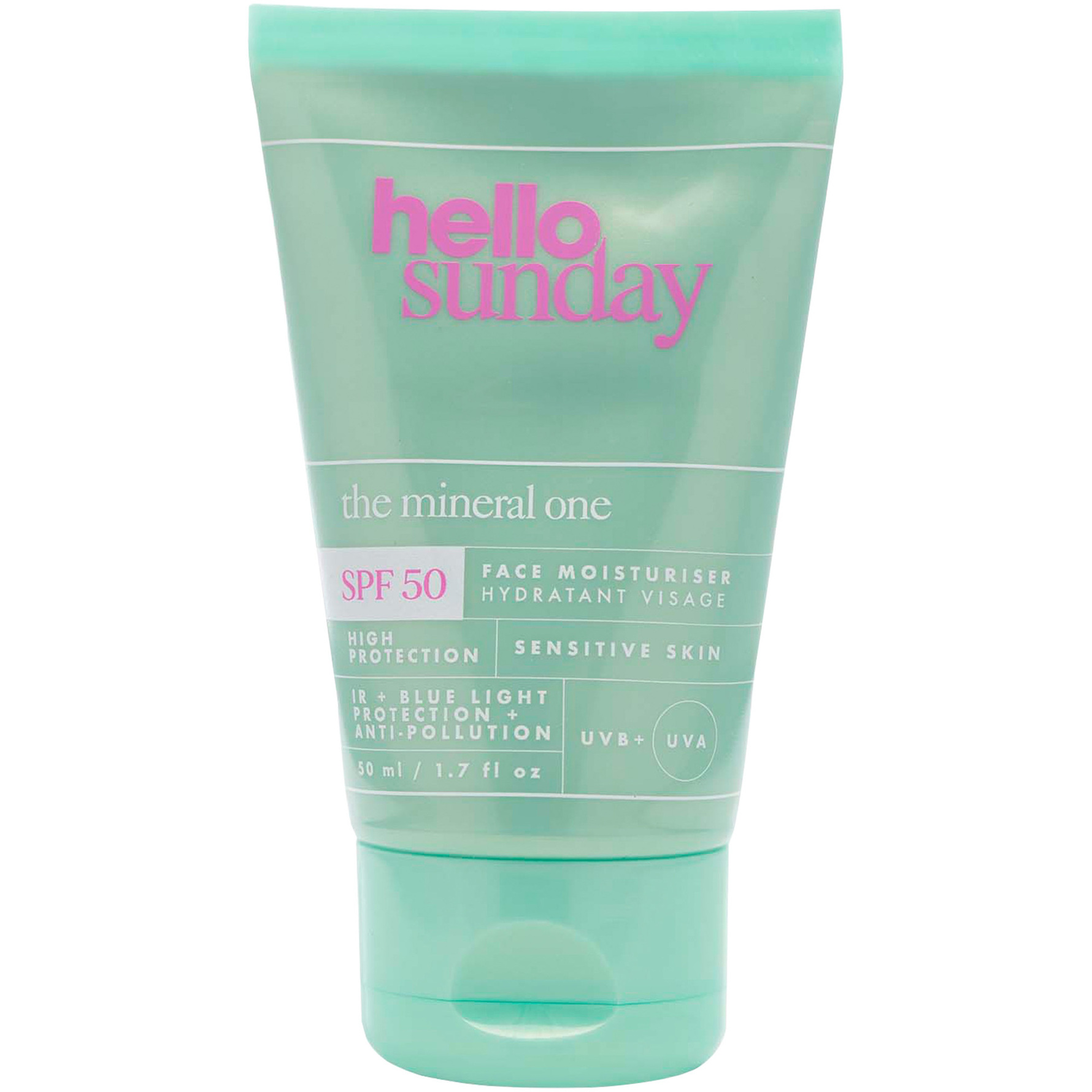 Hello Sunday Hello Sunday The Mineral One - 100% Mineral Filter Fragrance Free Face Cream SPF50 50 ml 50 ml
