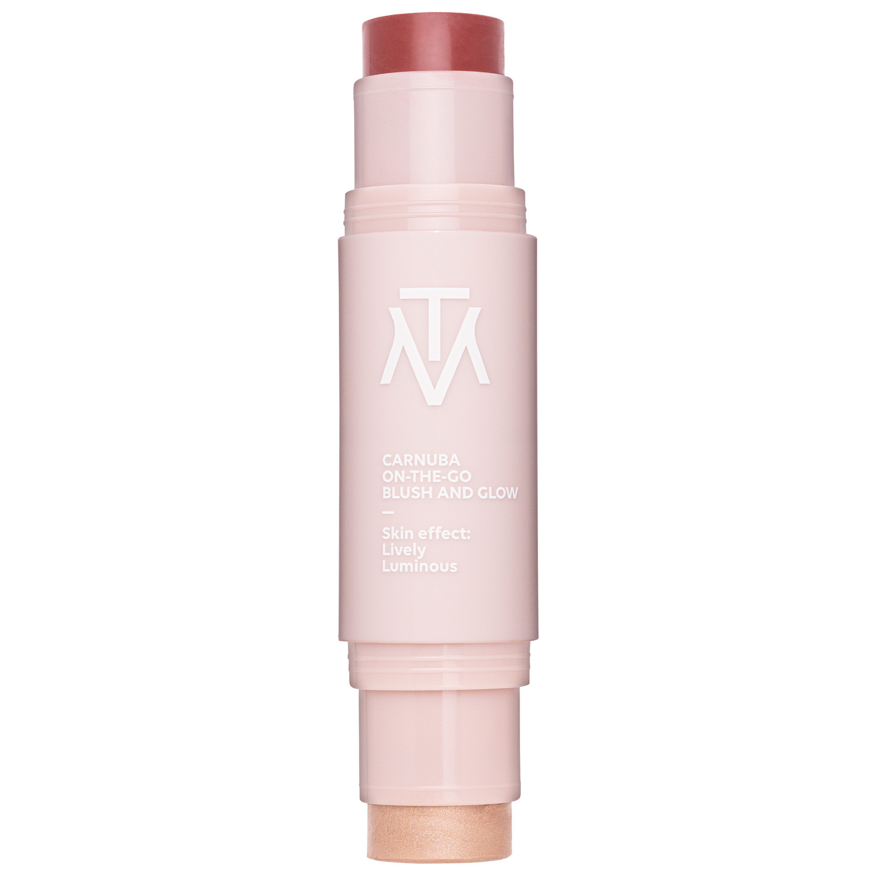 MAKETHEMAKE MAKETHEMAKE Carnuba On-the-go Blush And Glow Deep Berry And Rose Gold Deep Berry And Rose Gold