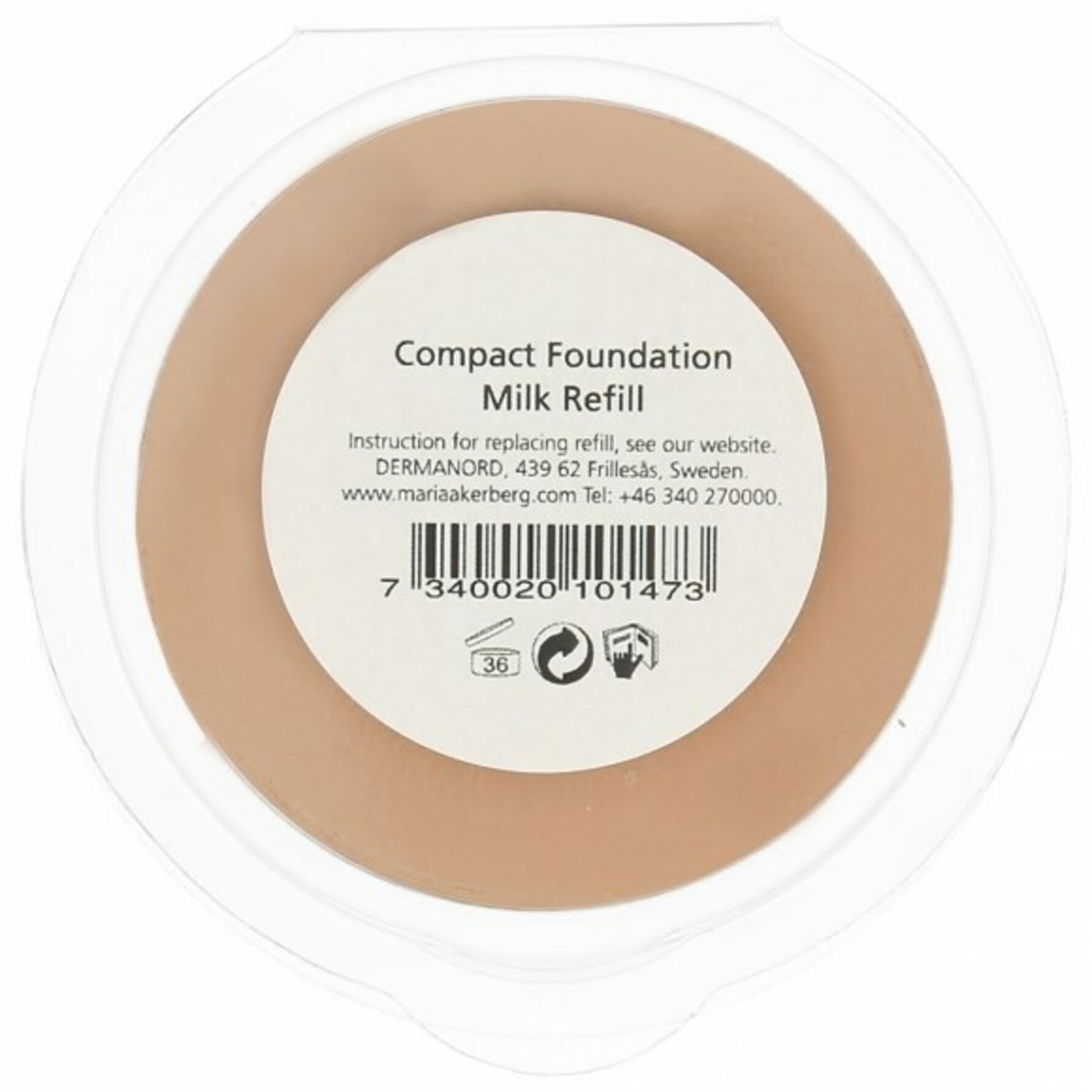 MARIA ÅKERBERG Compact Foundation Refill Sticker Milk Milk