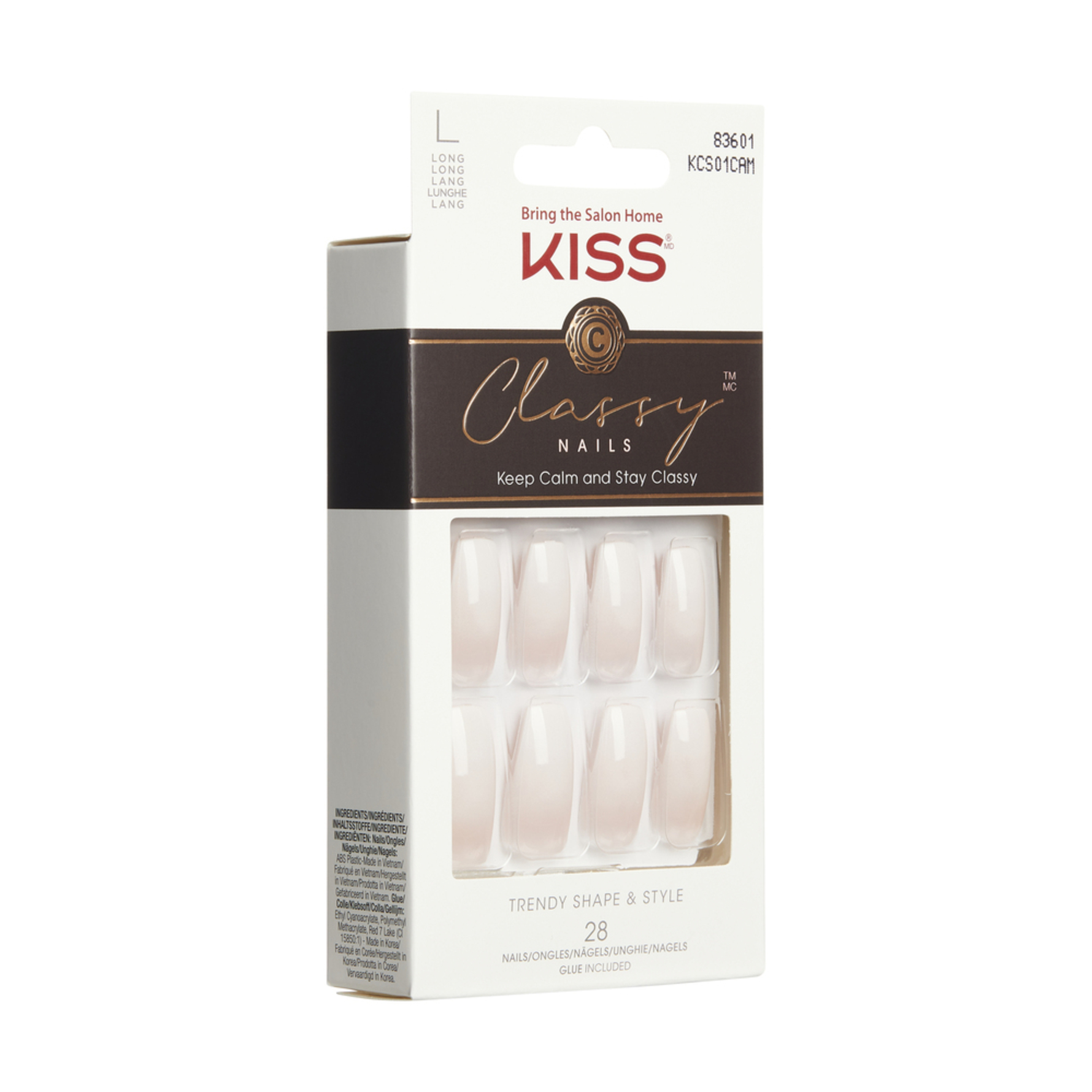 Kiss Kiss Classy Artificial Nail Be-you-tiful 28 pcs 28 pcs