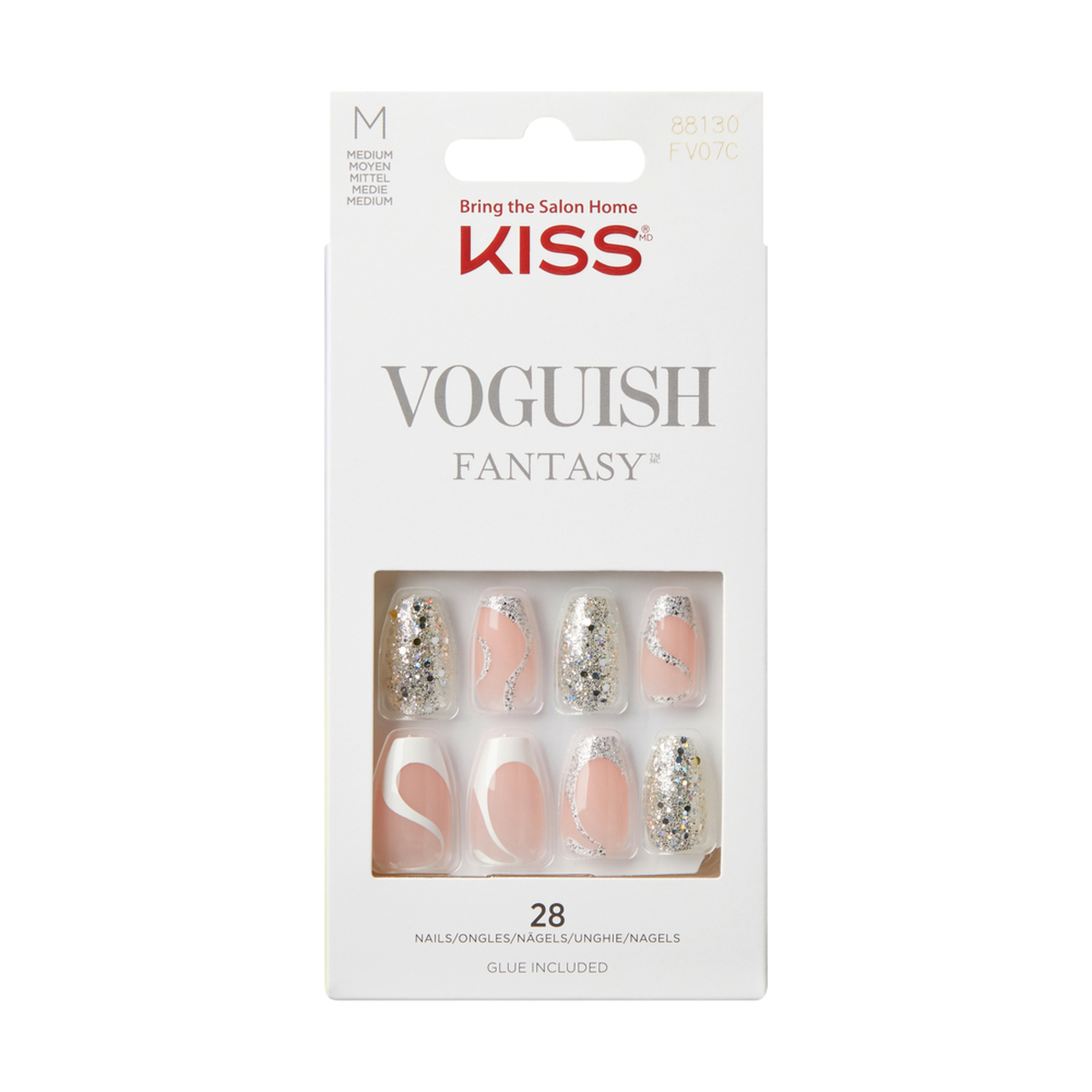 Kiss Voguish Fantasy Artificial Nail Fashspiration 28 pcs 28 pcs