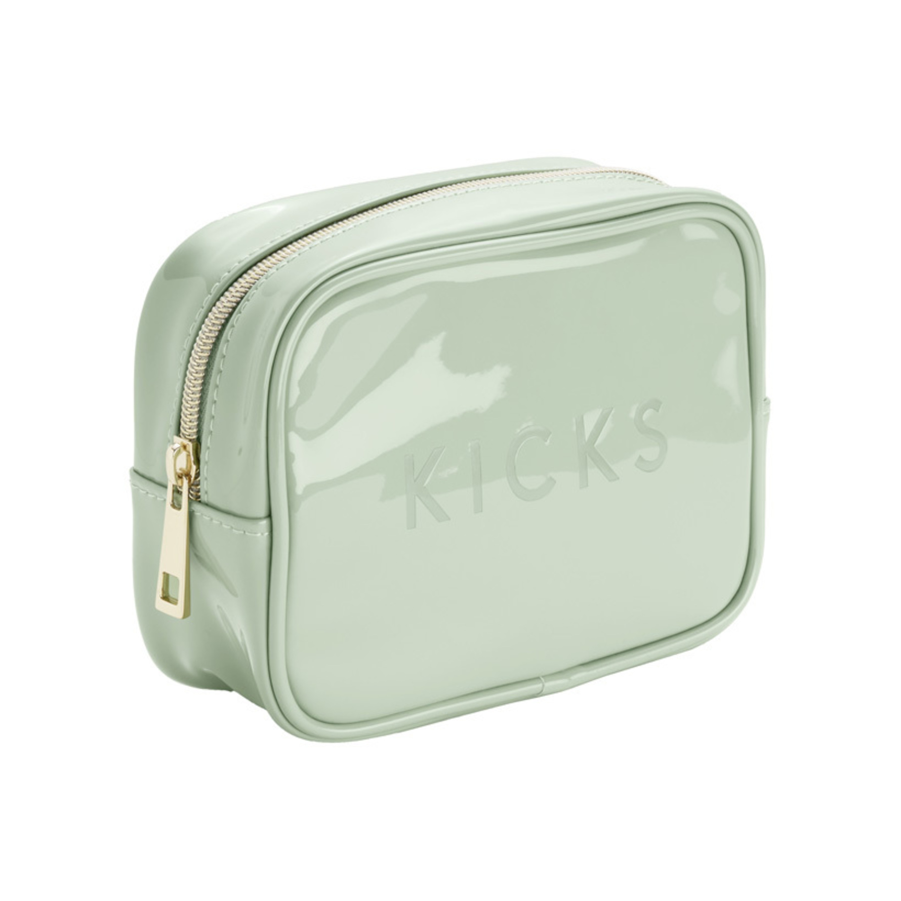 KICKS Beauty KICKS Beauty Small Boxy Make Up Bag Green Green