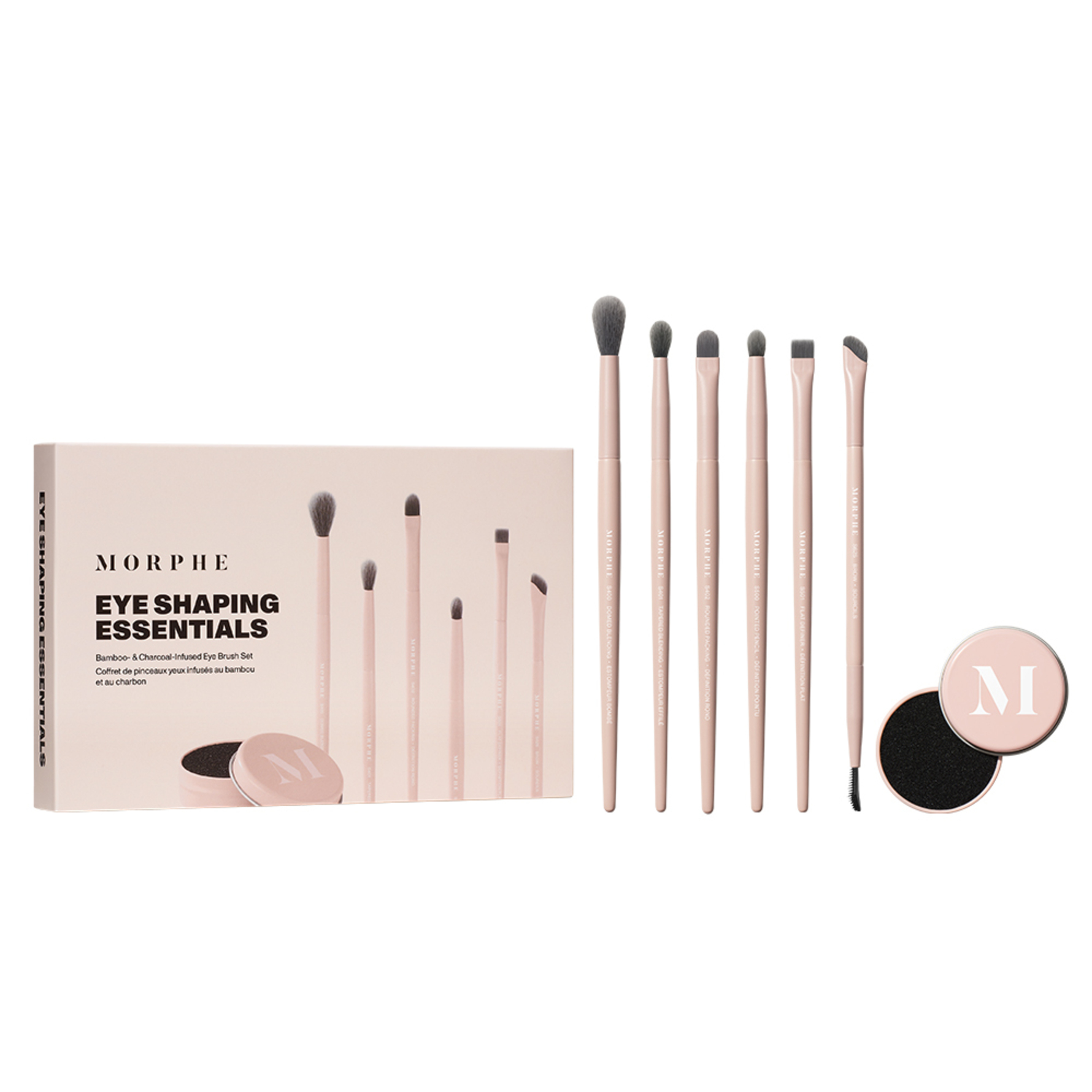 Morphe Morphe Shaping Essentials Bamboo & Charcoal Infused Eye Brush Set