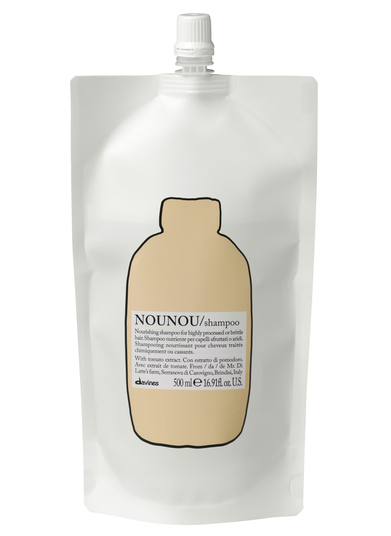 Davines Davines Essentail Haircare Nounou Shampoo Refill Pouch 500 ml 500 ml