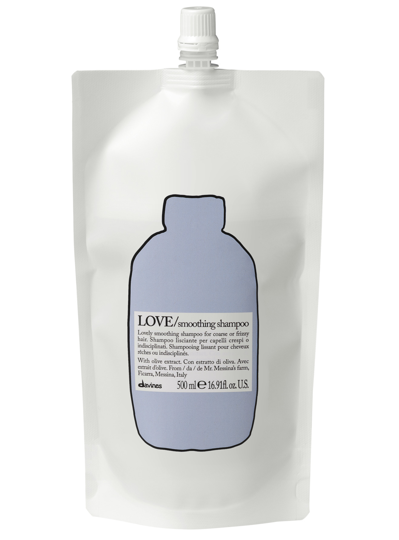 Davines Davines Essentail Haircare Love Smoothing Shampoo Refill Pouch 500 ml 500 ml