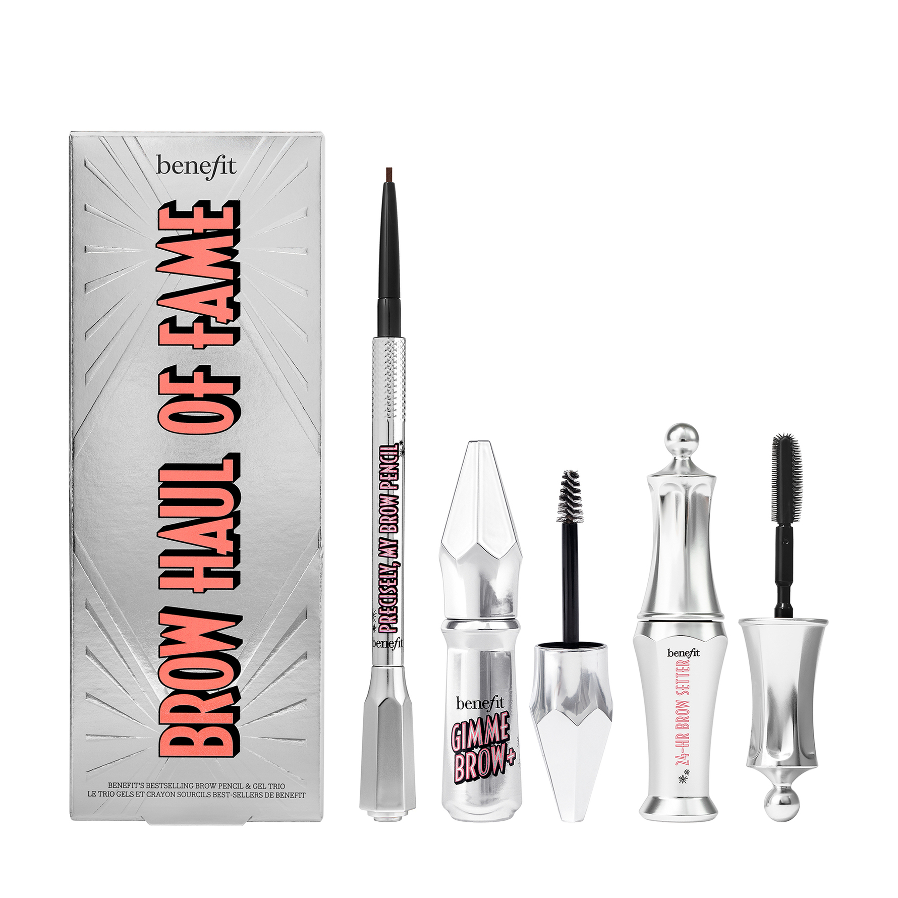 Benefit Benefit Brow Haul Of Fame - Brow Pencil, Brow Gel & Brow Setter Makeup Kit Shade 3 Shade 3