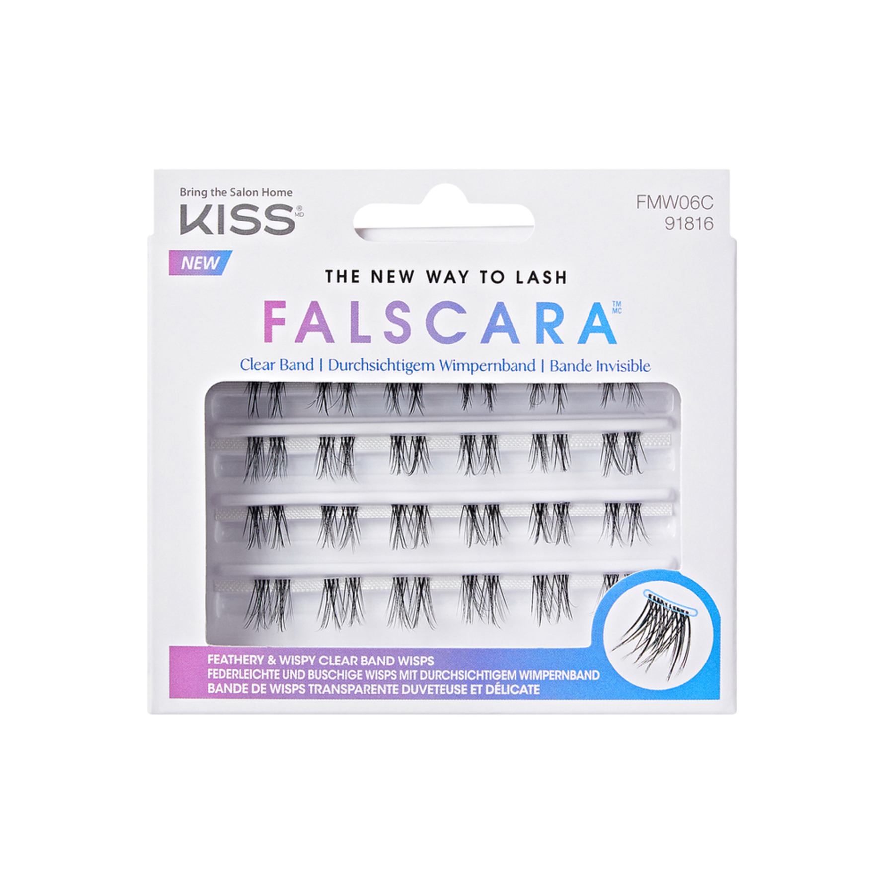 Kiss Kiss Falscara Multipack - Clear Band