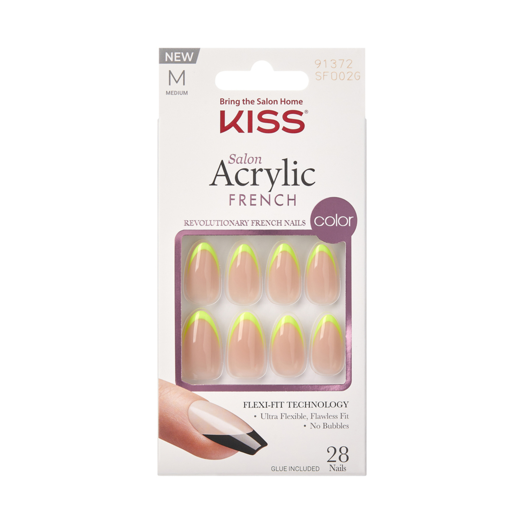 Kiss Kiss Acrylic French Color - Hype 28 pcs 28 pcs