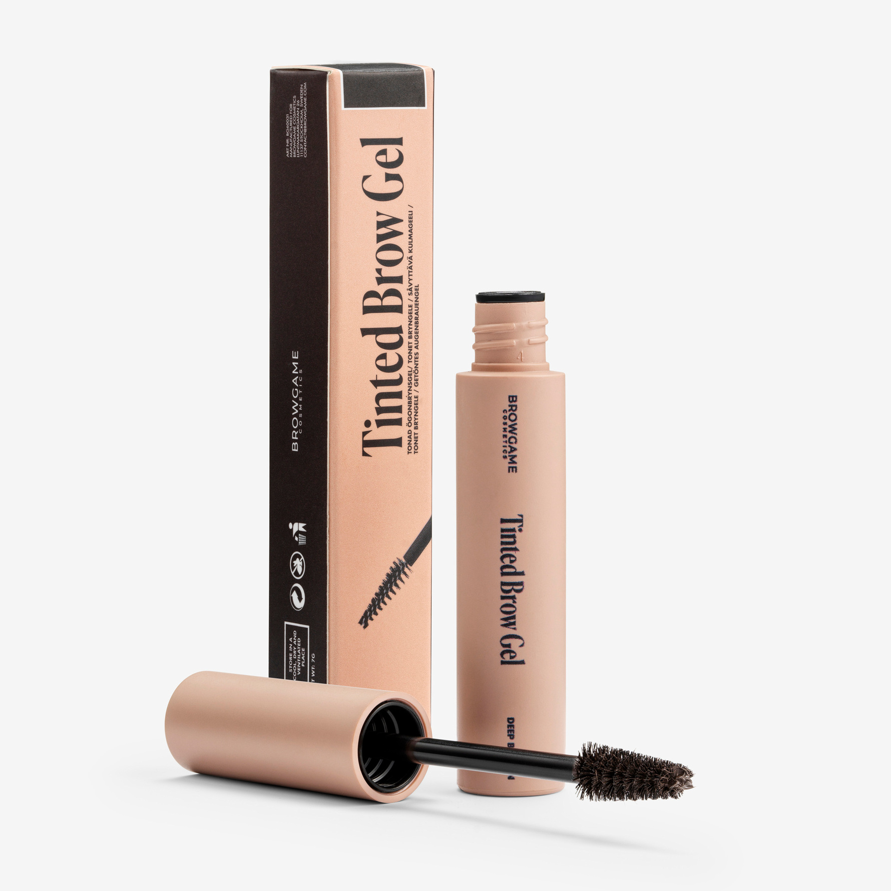 Browgame Cosmetics Tinted Brow Gel Deep Brown Deep
