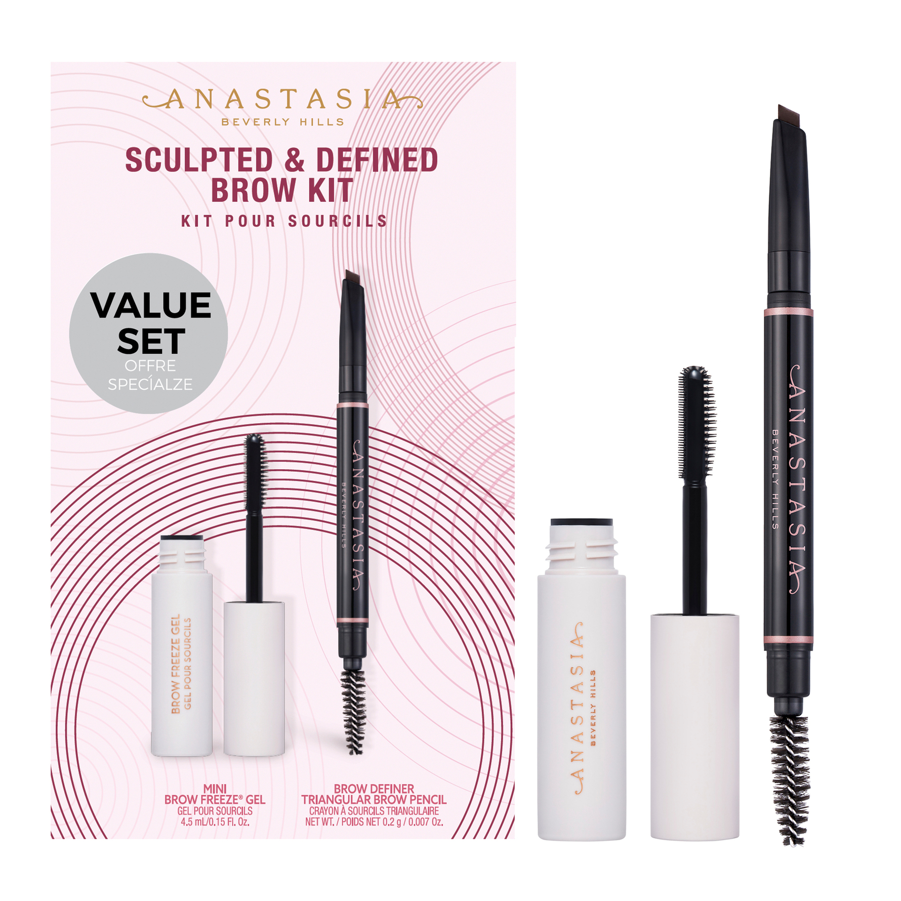 Anastasia Beverly Hills Sculpted & Defined Brow Kit Dark Brown