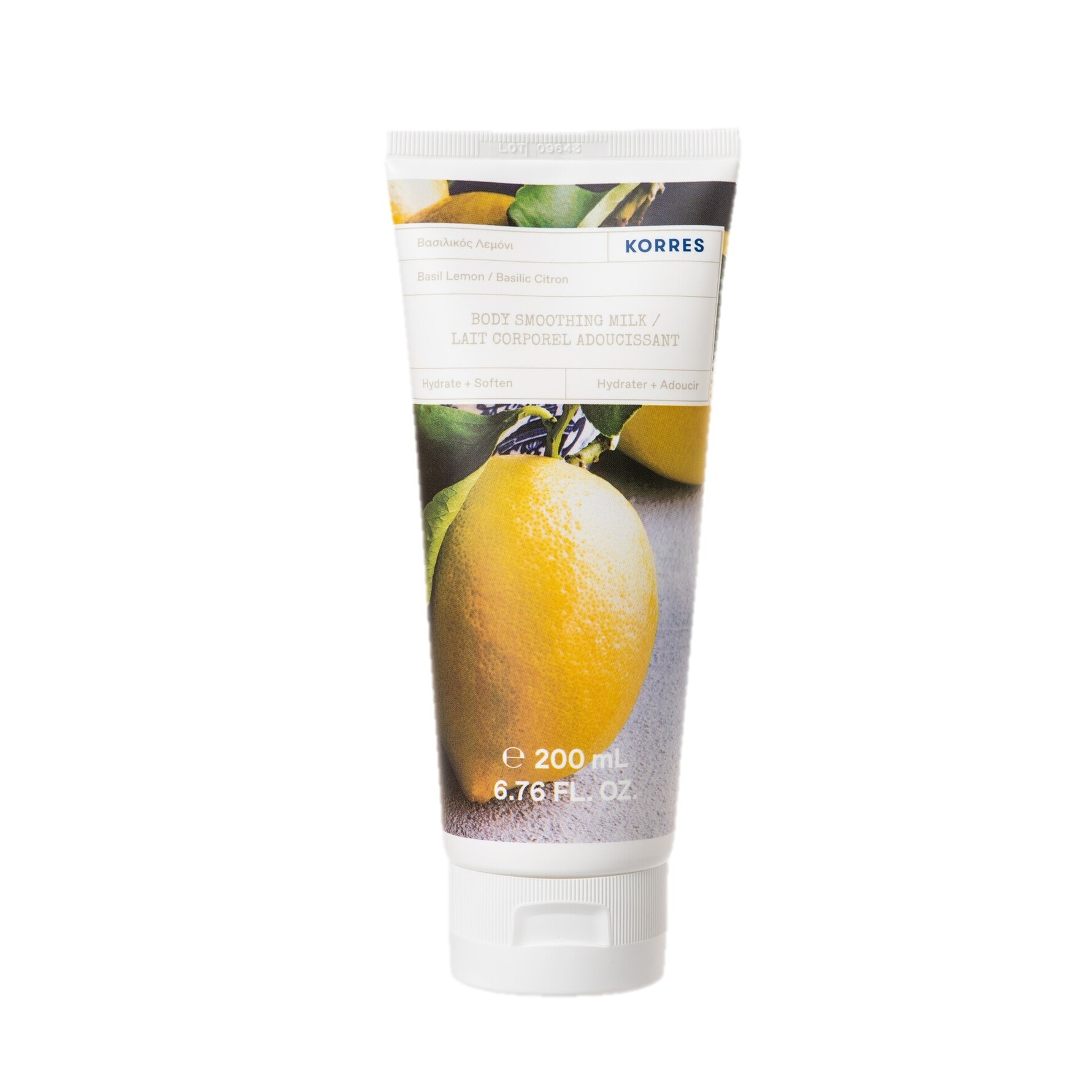 Korres Basil Lemon Body Smoothing Milk 200 ml