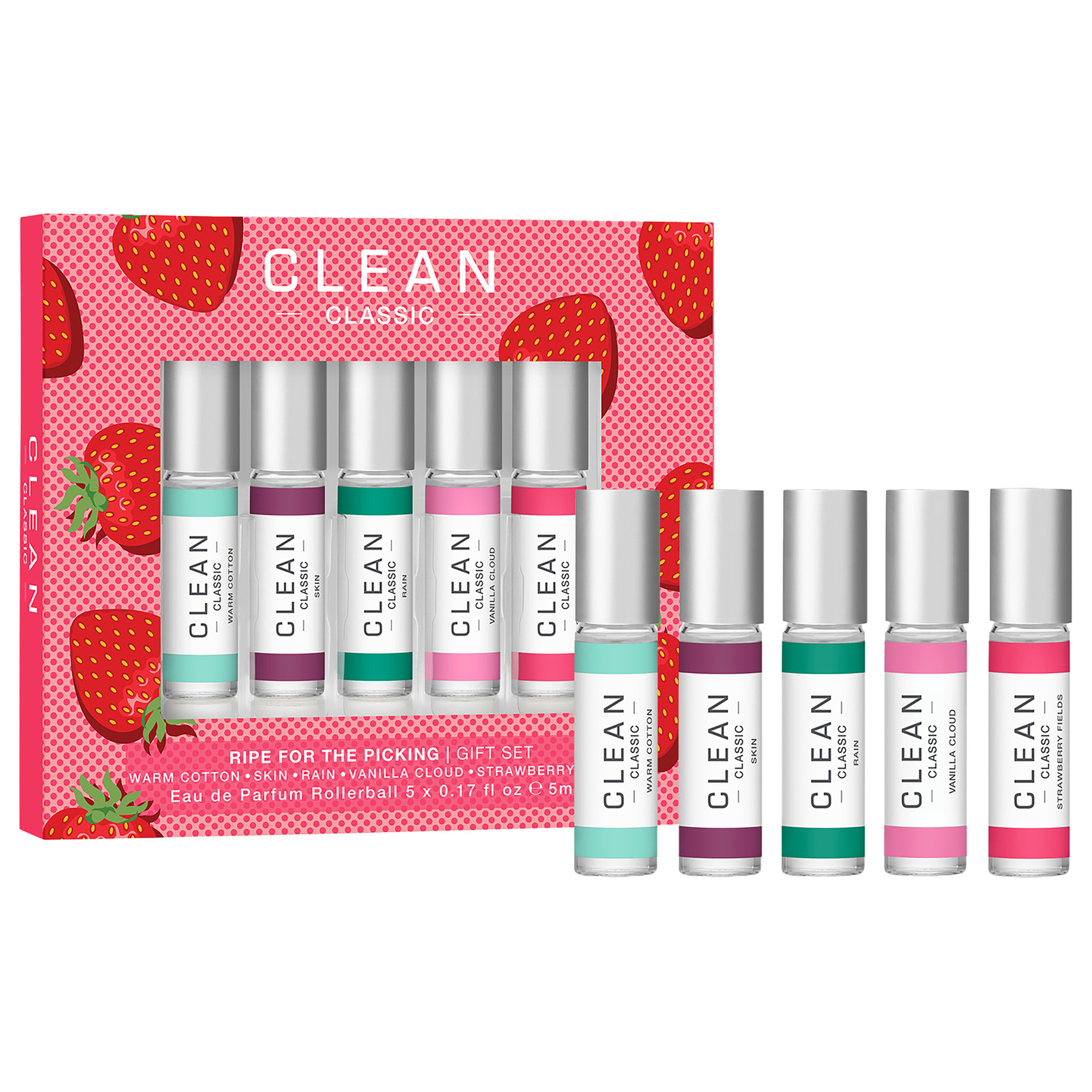 Clean Classic Layering Rollerball Eau de Parfum 5x5 ml Gift Box