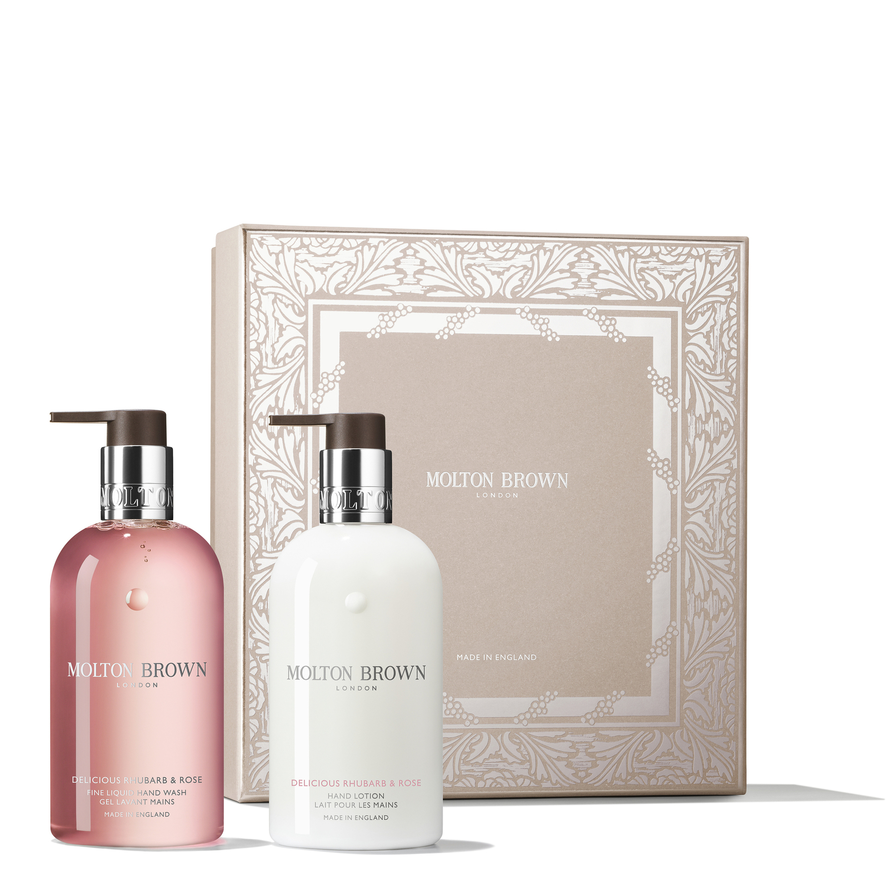 Molton Brown Delicious Rhubarb & Rose Hand Care Collection Gift Box