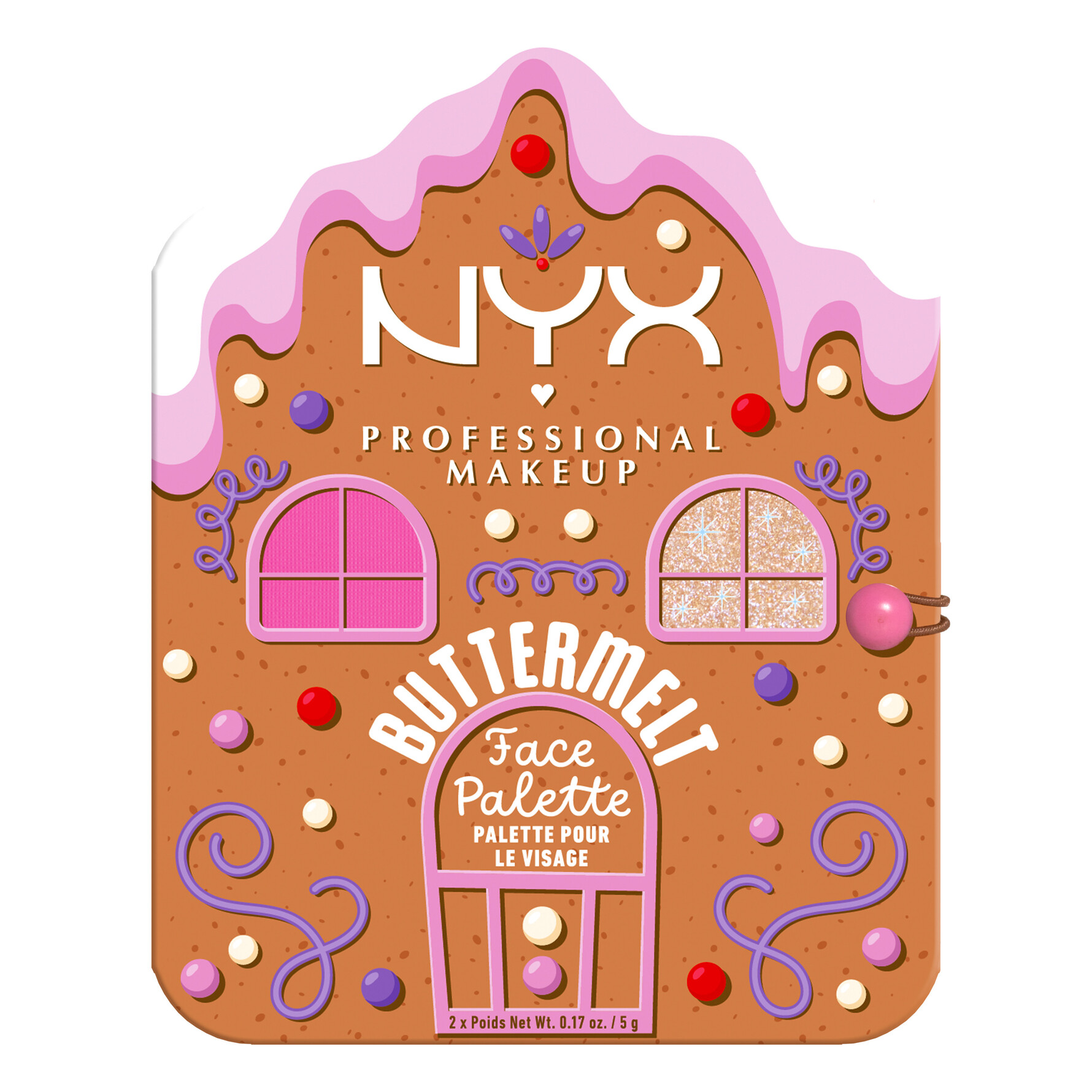 NYX PROFESSIONAL MAKEUP Buttermelt Face Palette Blush/Highlighter
