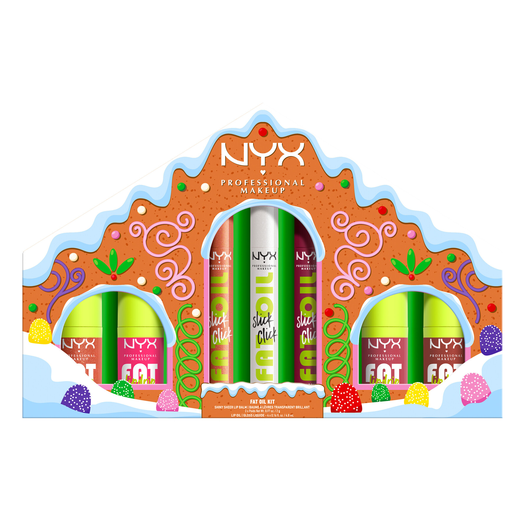 NYX PROFESSIONAL MAKEUP NYX PROFESSIONAL MAKEUP Fat Oil Gingerbread House Kit