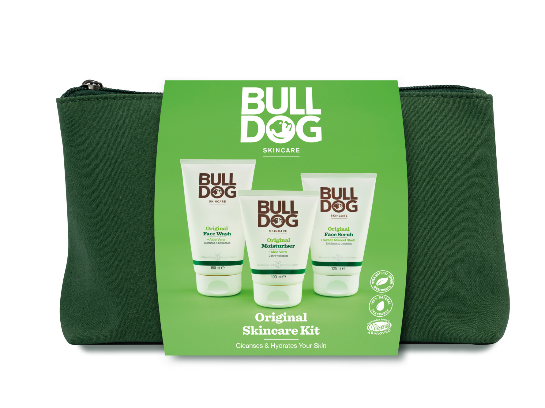 Bulldog Original Skincare Kit Washbag Gift Box