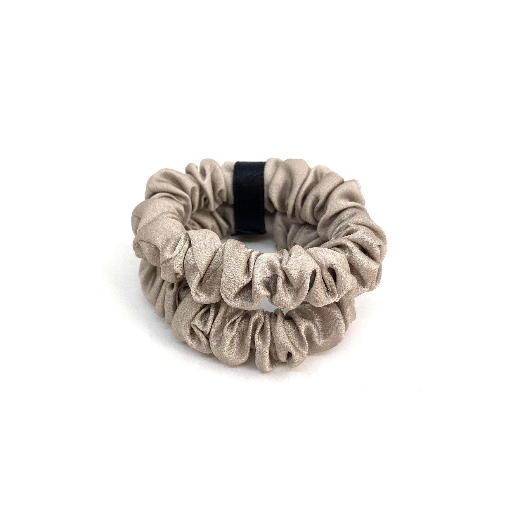 PIPOL'S BAZAAR Delize De Luxe Scrunchie 2-pack Beige 2 pcs Beige 2 pcs