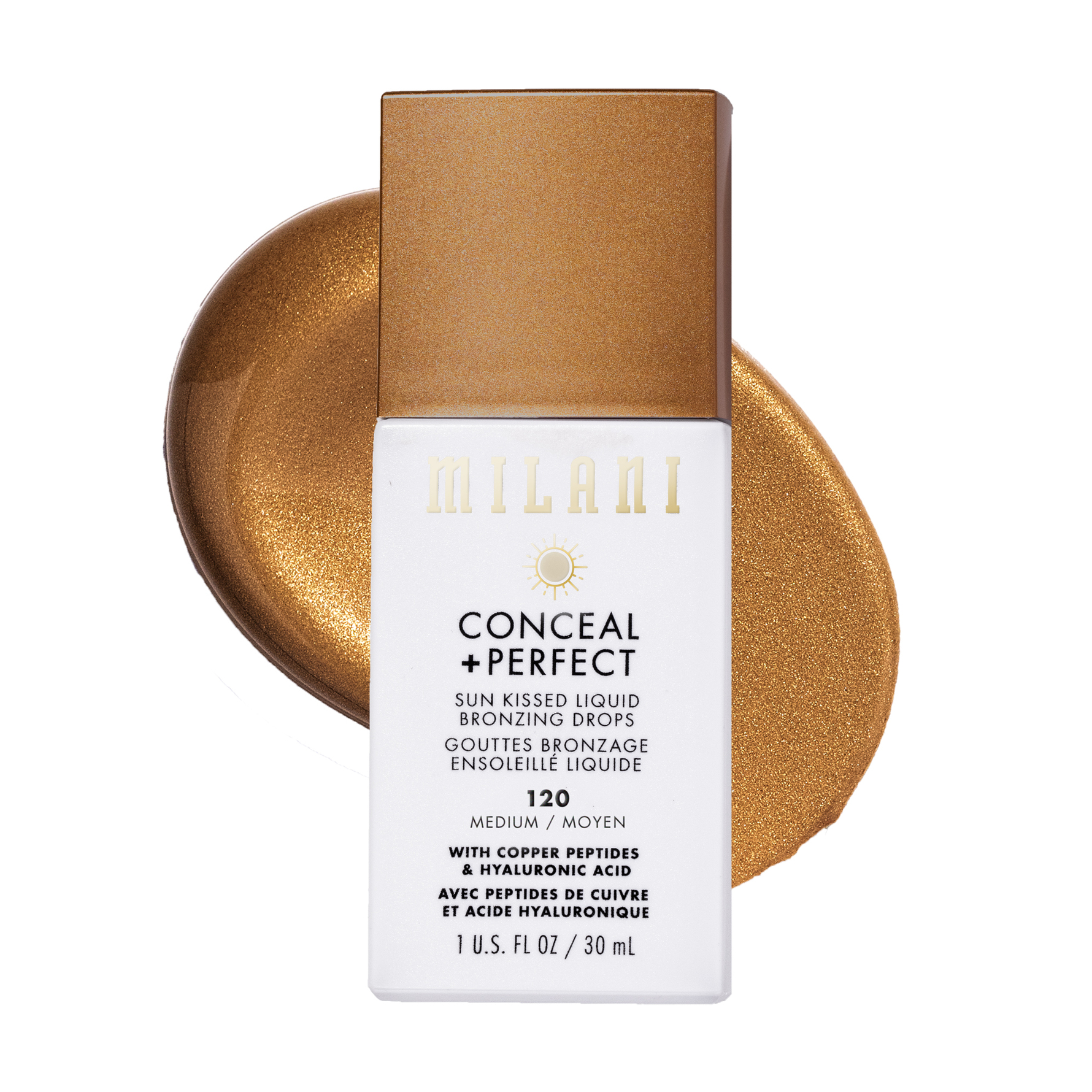 Milani Milani Conceal + Perfect Sun Kissed Liquid Bronzing Drops 120 Medium 120 Medium