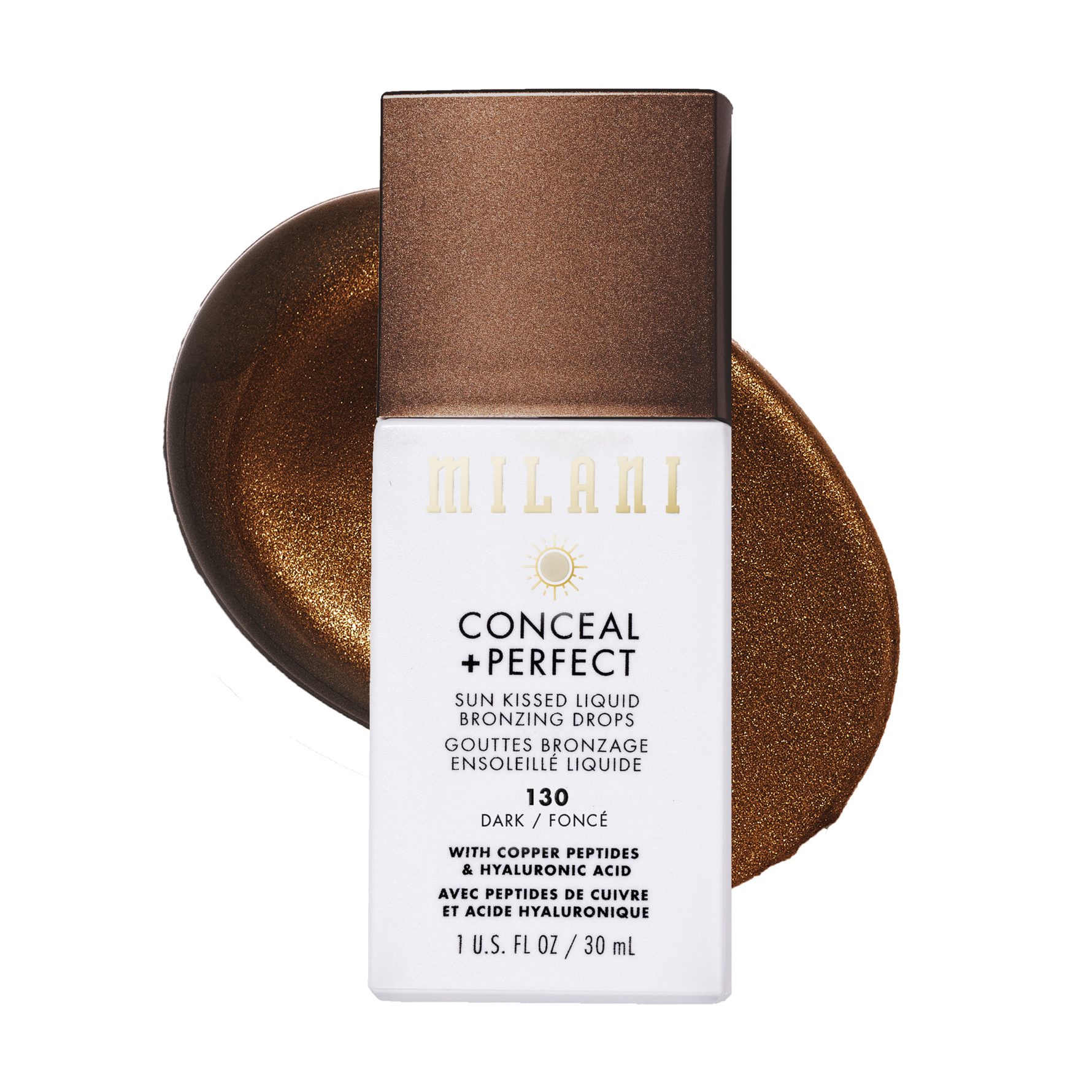 Milani Milani Conceal + Perfect Sun Kissed Liquid Bronzing Drops 130 Dark 130 Dark