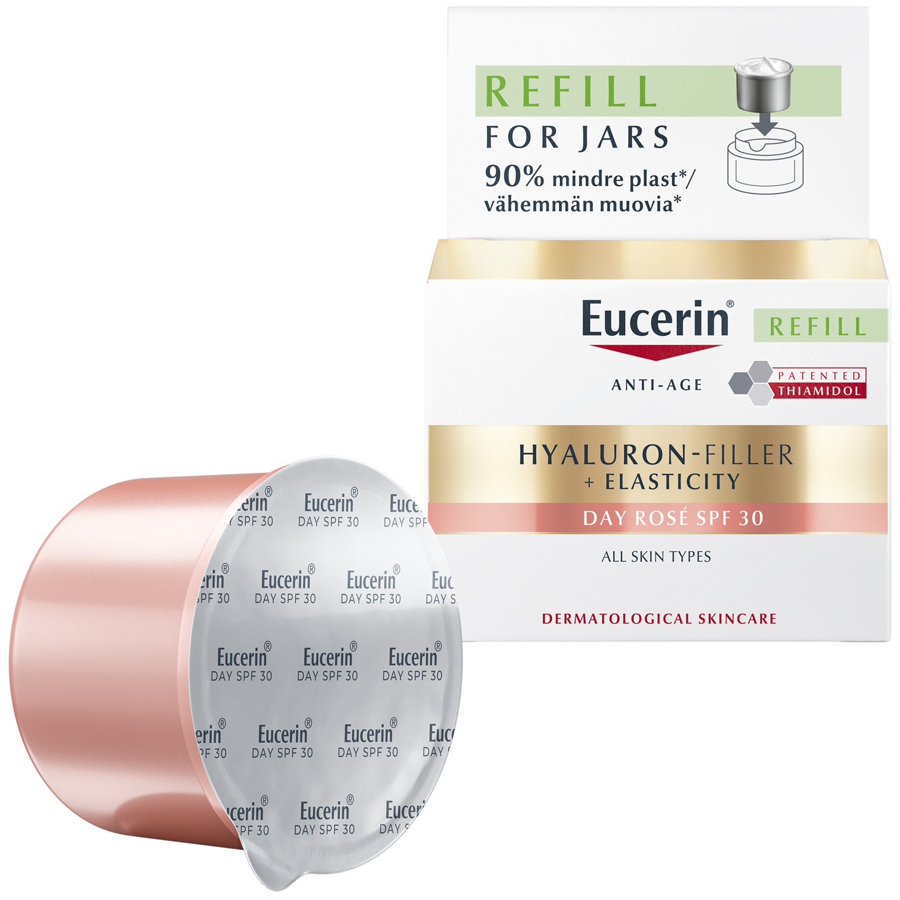 Eucerin Eucerin HYALURON-FILLER + ELASTICITY Day Rosé SPF30 50 ml, Refill 50 ml, Refill