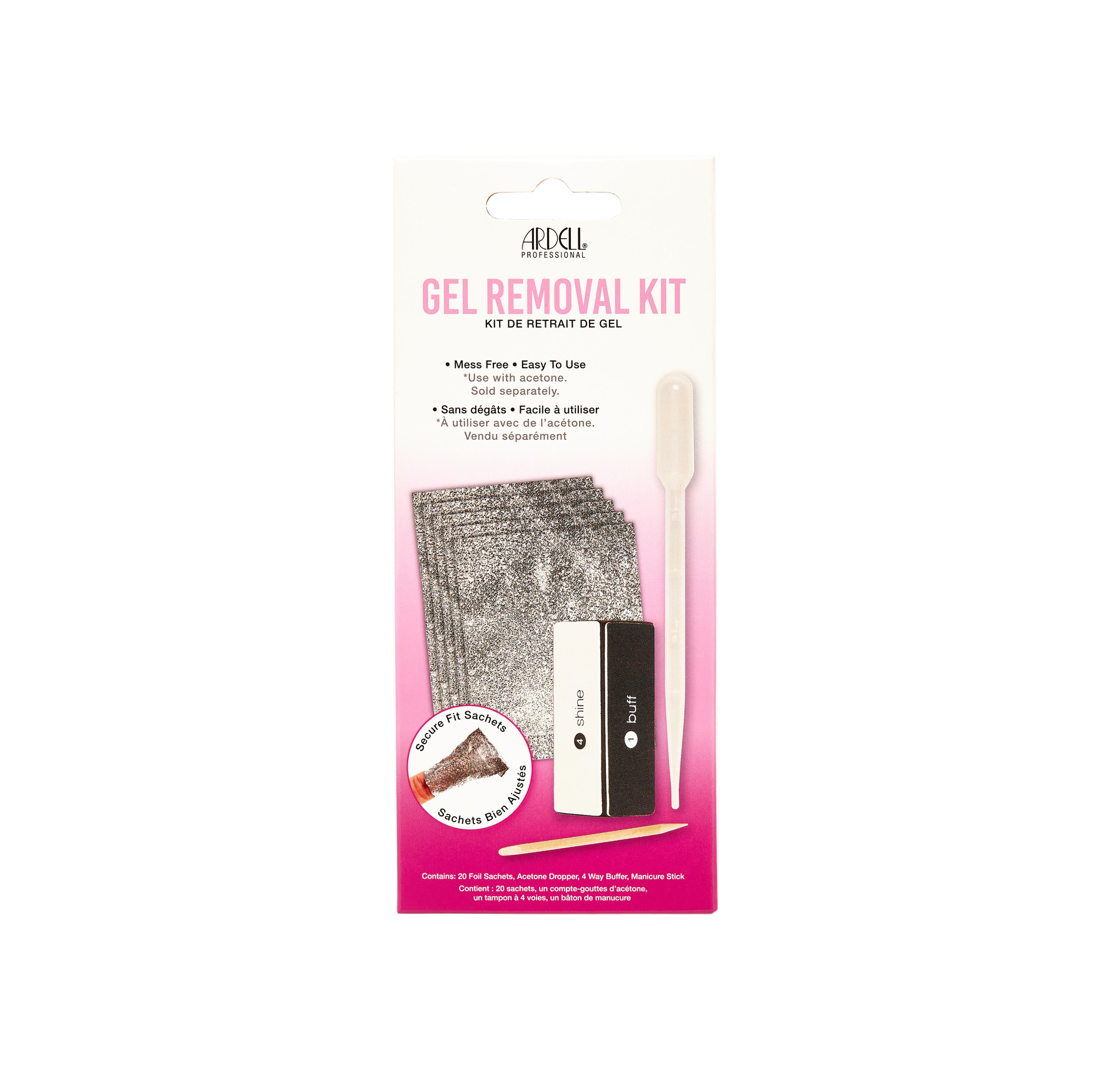 Ardell Ardell 1 Step Gel Polish Removal Kit Ardell 1 Step Gel Polish Removal Kit Ardell 1 Step Gel Polish Removal Kit