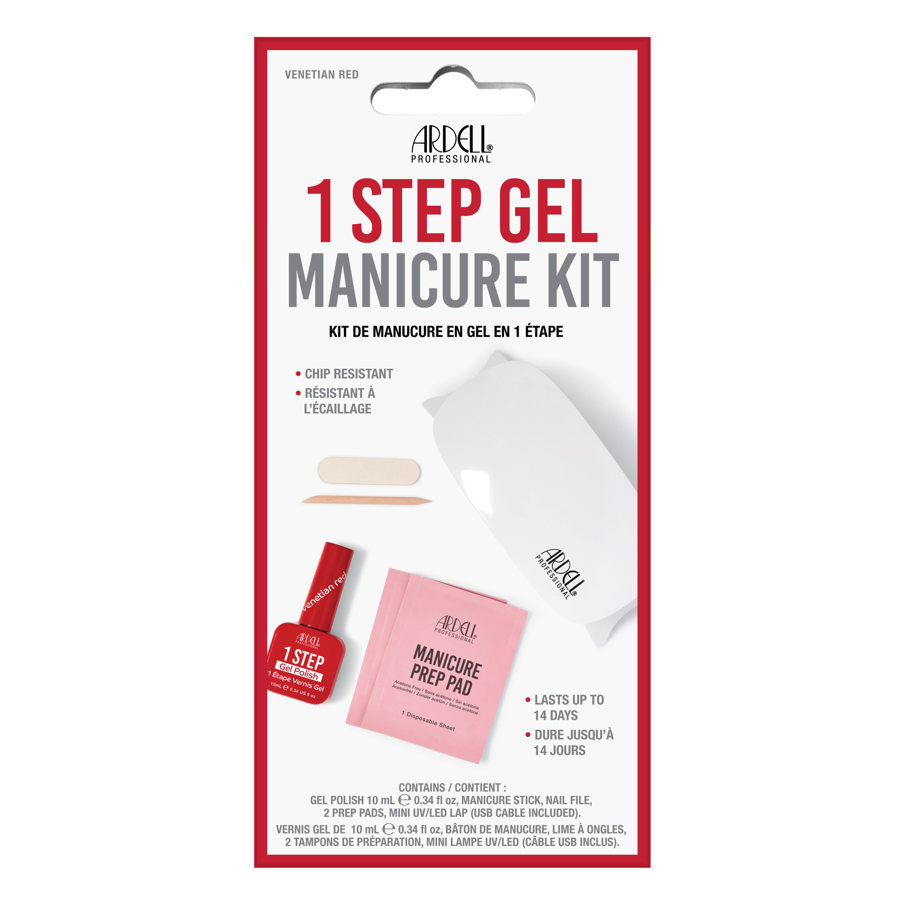 Ardell Ardell 1 Step Gel Polish Manicure Kit Venetian Red Venetian Red